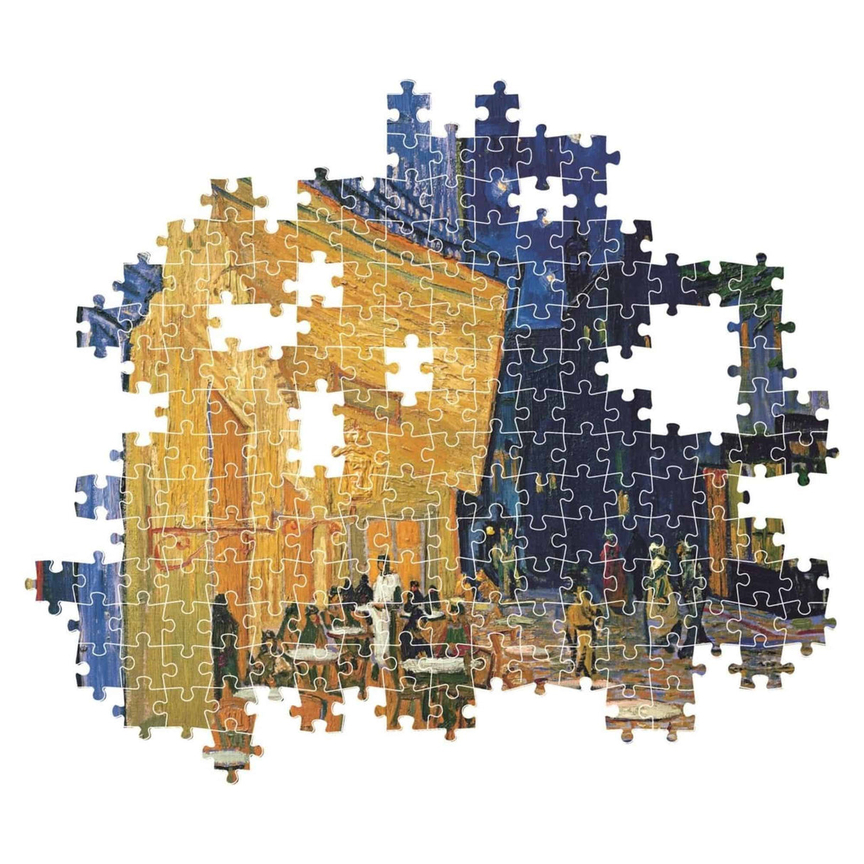 Clementoni - Puzzle 1000 Piezas Terraza de Café por la Noche Museum Collection