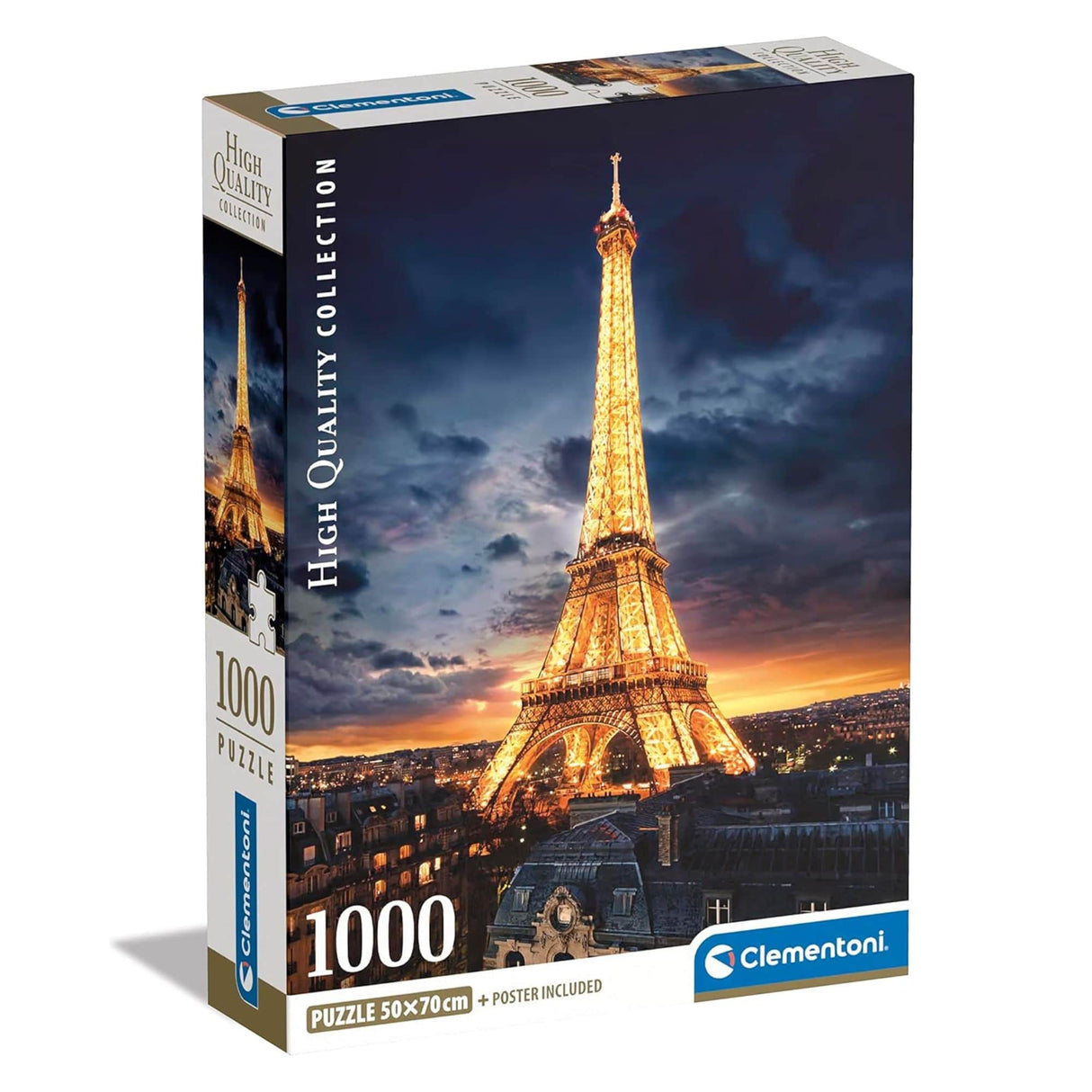 Clementoni - Puzzle 1000 Piezas Torre Eiffel High Quality Collection