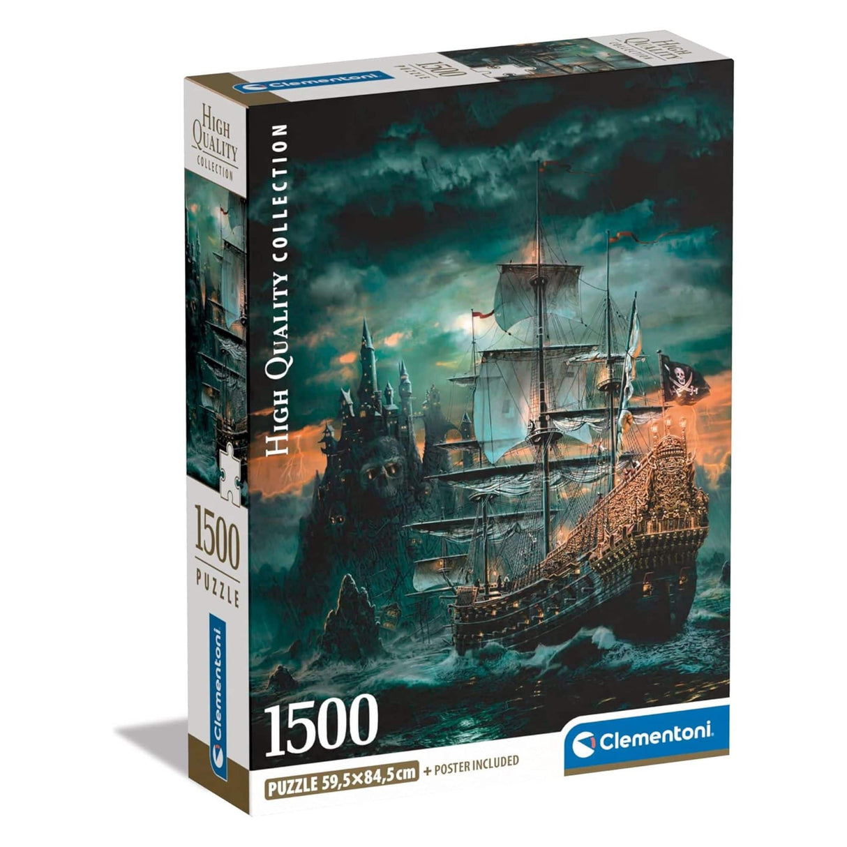 Clementoni - Puzzle 1500 Piezas Barco Pirata High Quality Collection