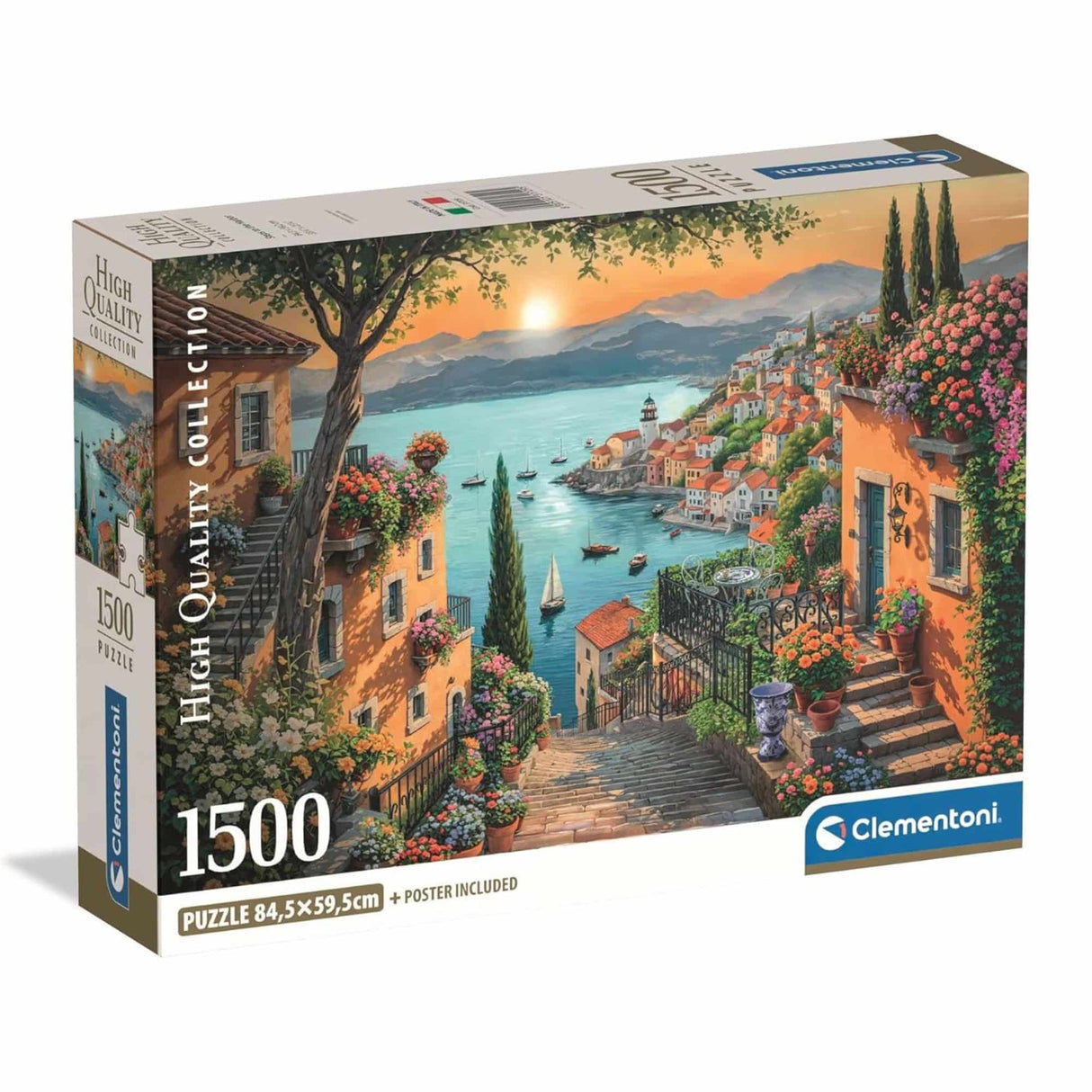 Clementoni - Puzzle 1500 Piezas Steps to the Harbour High Quality Collection