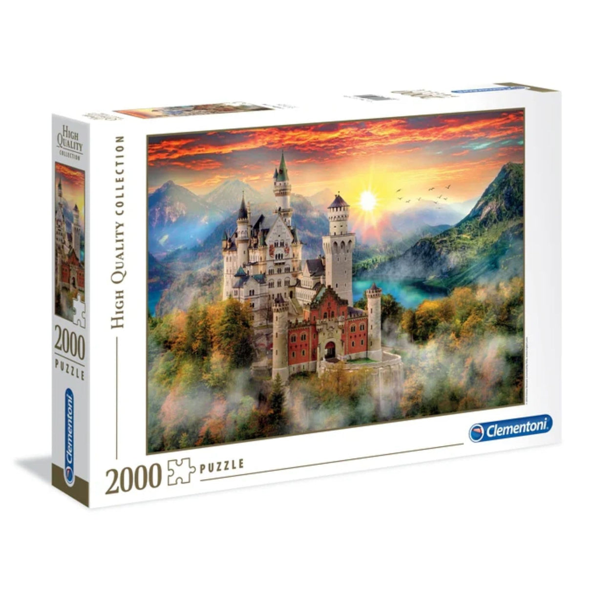 Clementoni - Puzzle 2000 Piezas Castillo Neuschwastein High Quality Collection