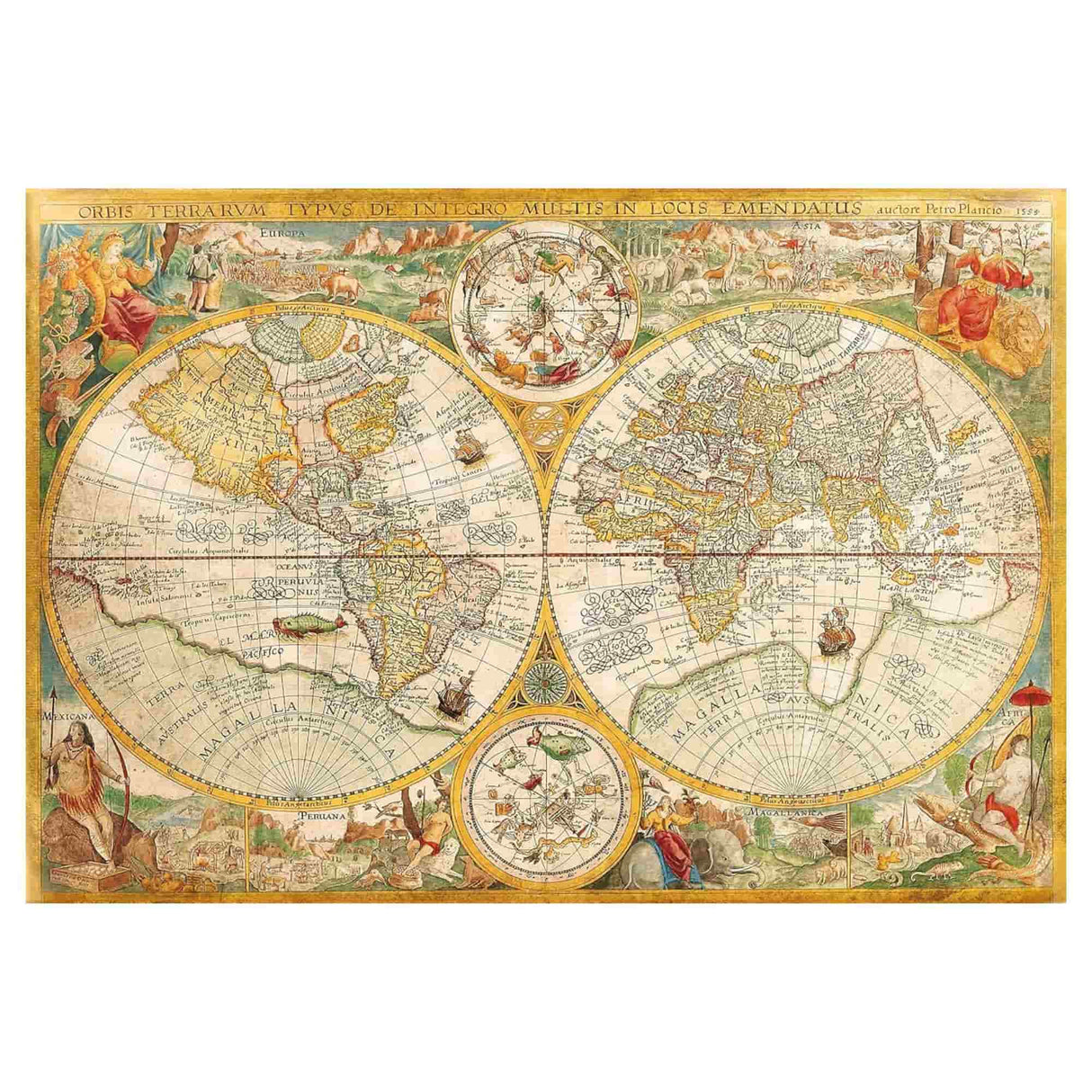 Clementoni - Puzzle 2000 Piezas Mapa Antiguo High Quality Collection