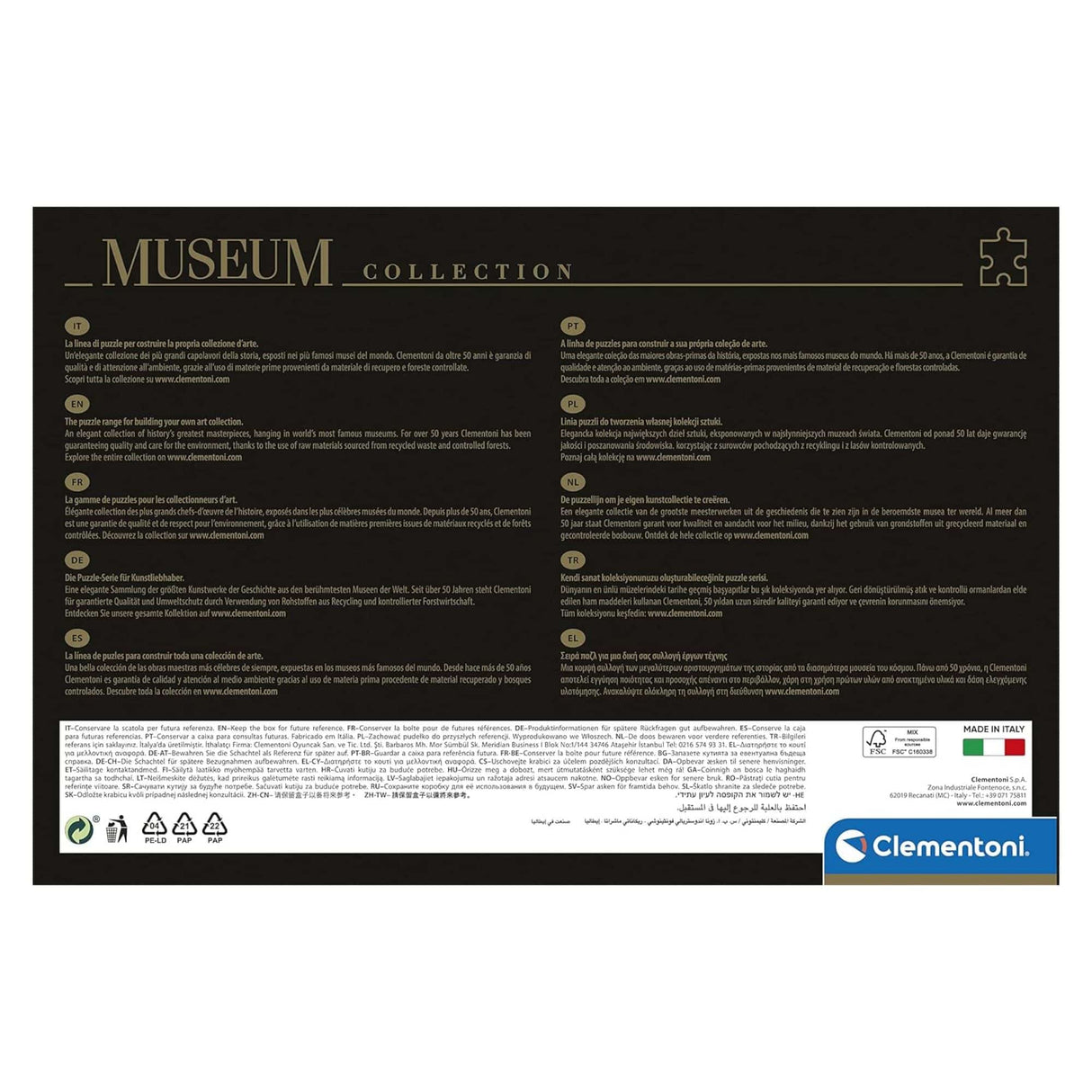 Clementoni - Puzzle 2000 Piezas Nacimiento de Venus Museum Collection