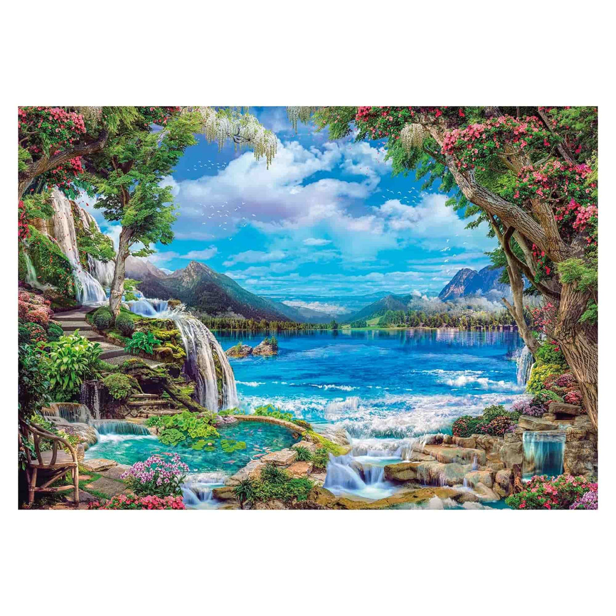 Clementoni - Puzzle 2000 Piezas Paraíso en la Tierra High Quality Collection