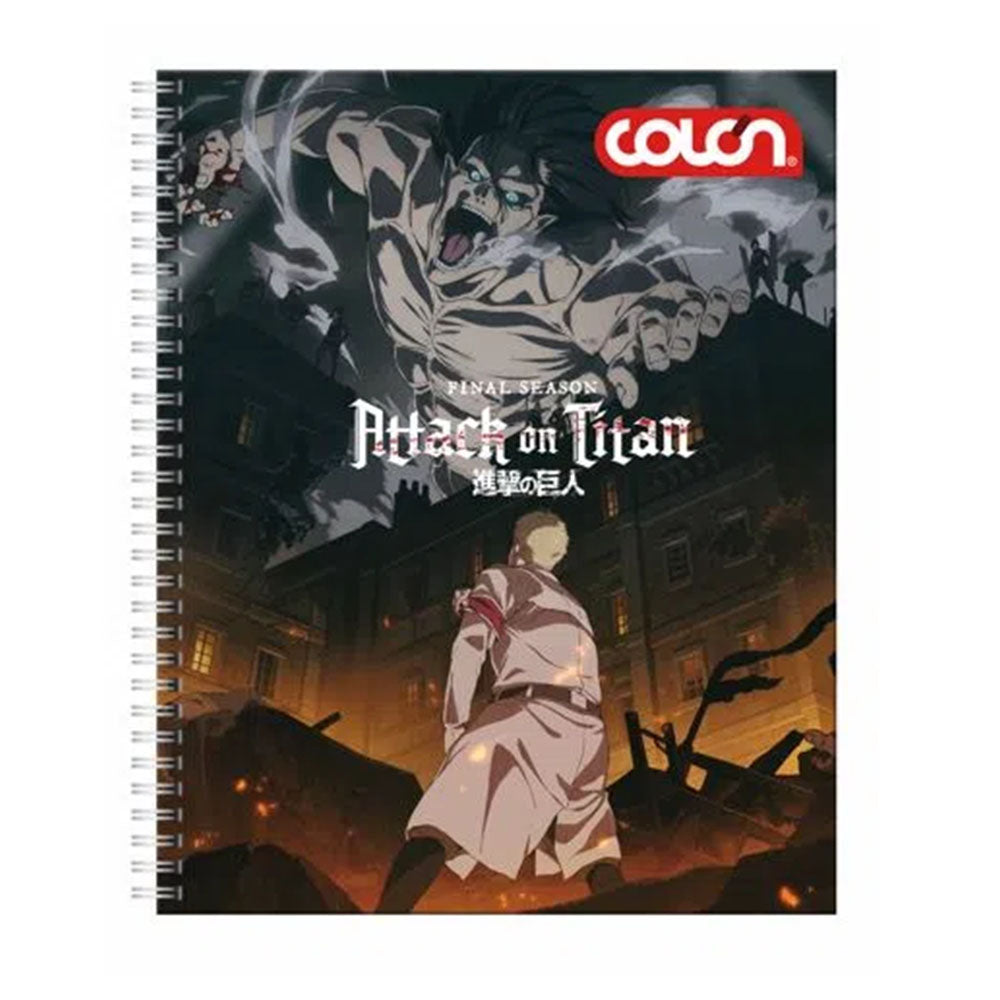 Colon - Cuaderno Universitario Attack On Titan 7 mm 100 h