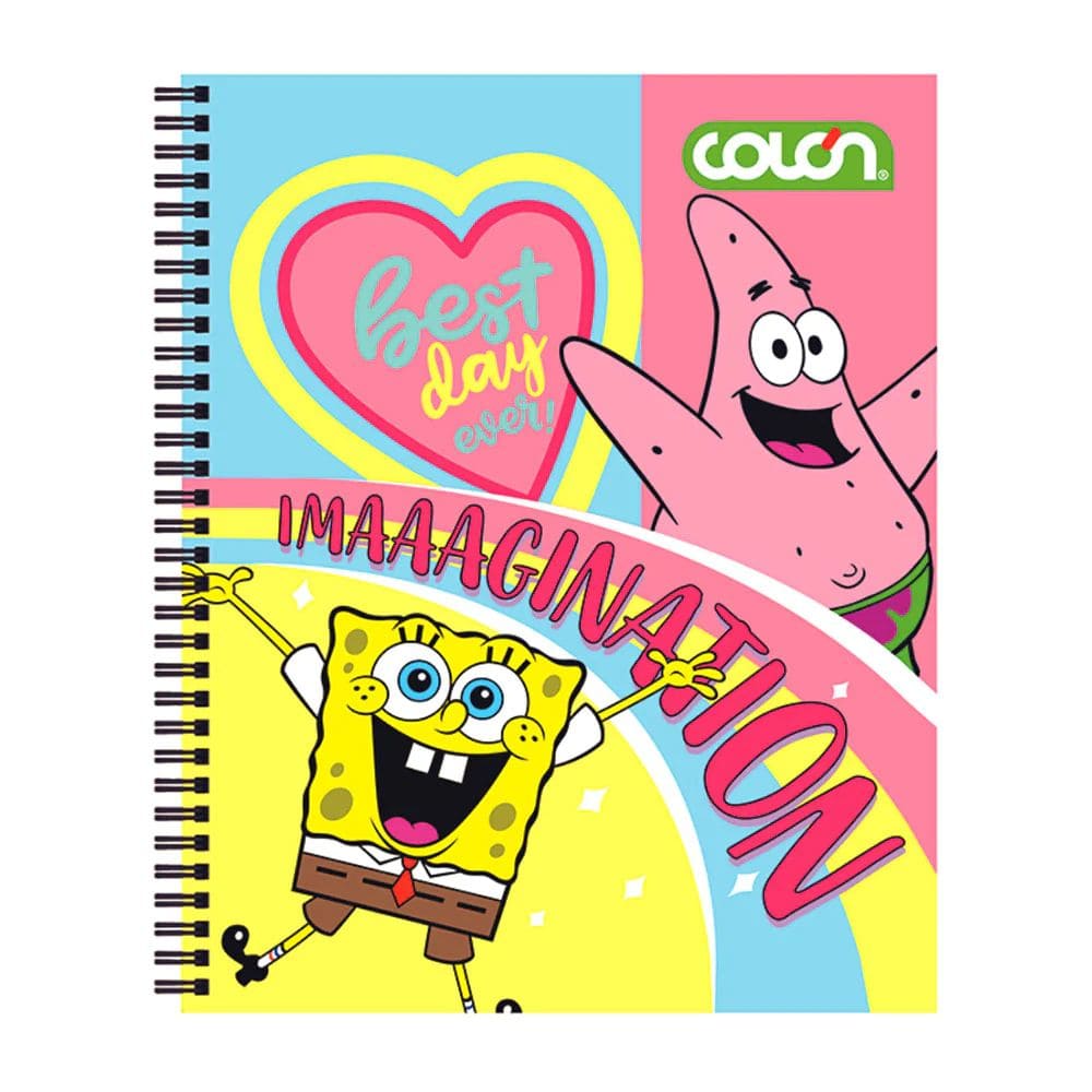 Colon - Cuaderno Universitario Bob Esponja 7 mm 100 h