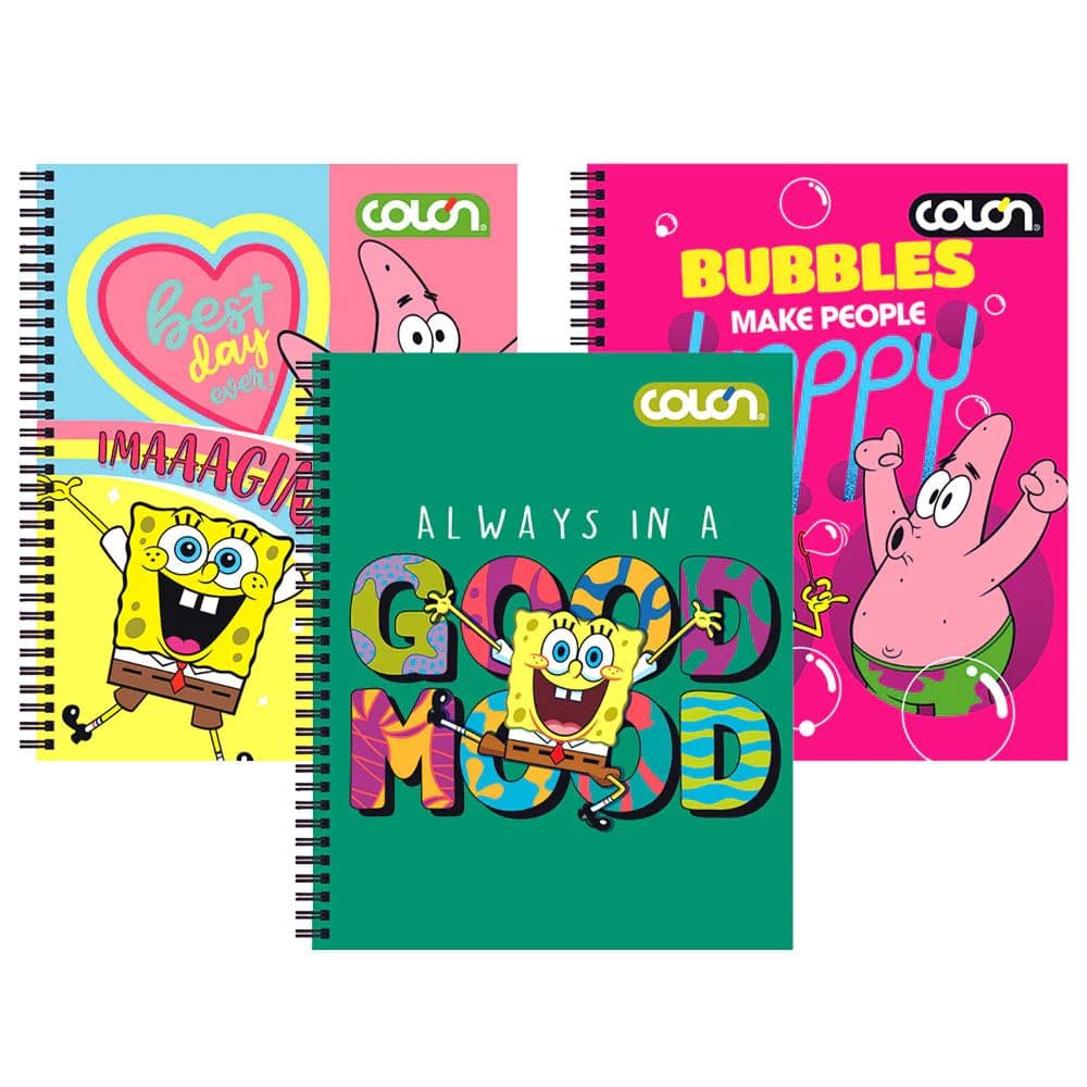 Colon - Cuaderno Universitario Bob Esponja 7 mm 100 h