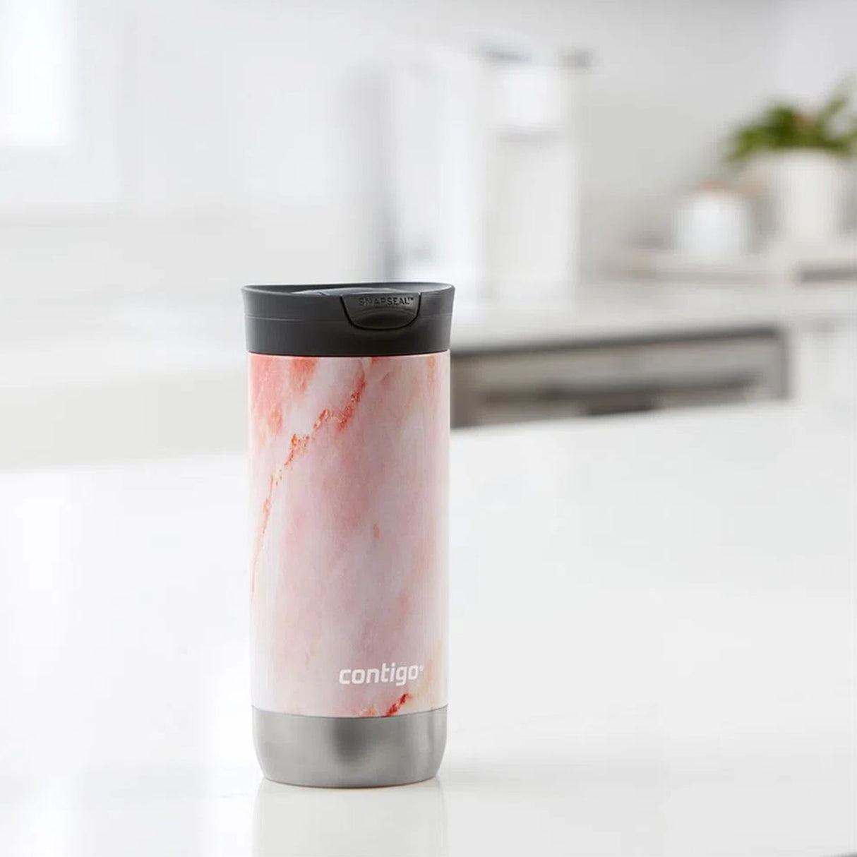 Contigo - Vaso Térmico Huron Courture Snapseal 2.0 Mug 473 ml Rose Quartz