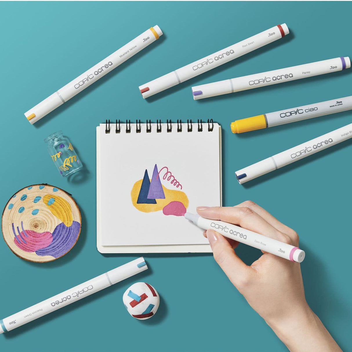 Copic Acrea - Set 6 Marcadores Punta Fina Deep