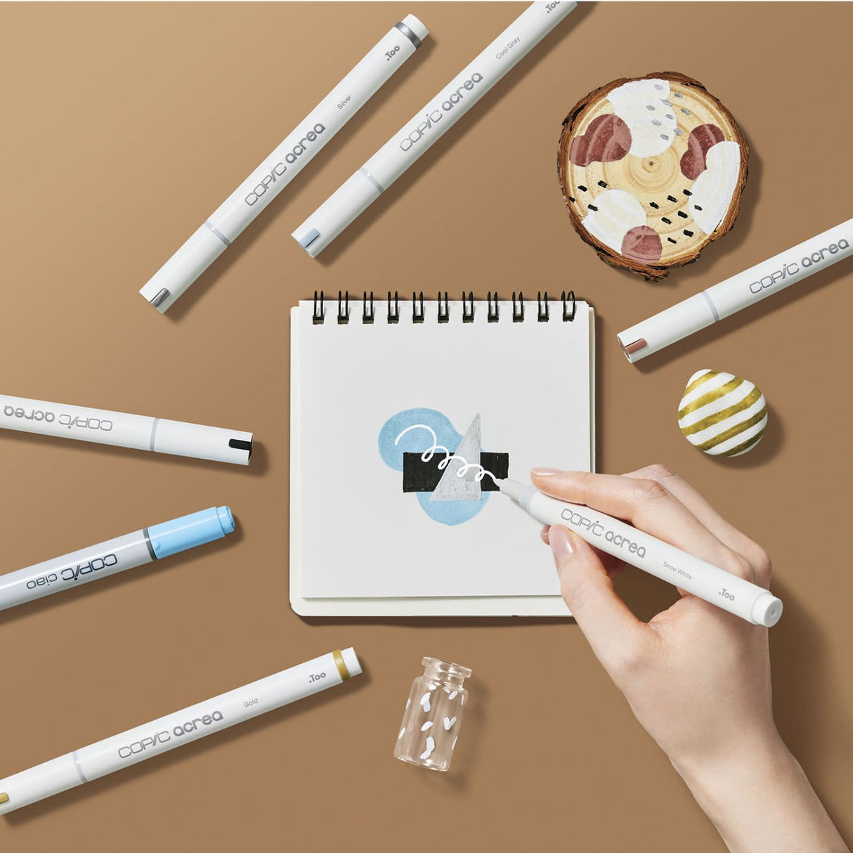 Copic Acrea - Set 6 Marcadores Punta Fina Essentials