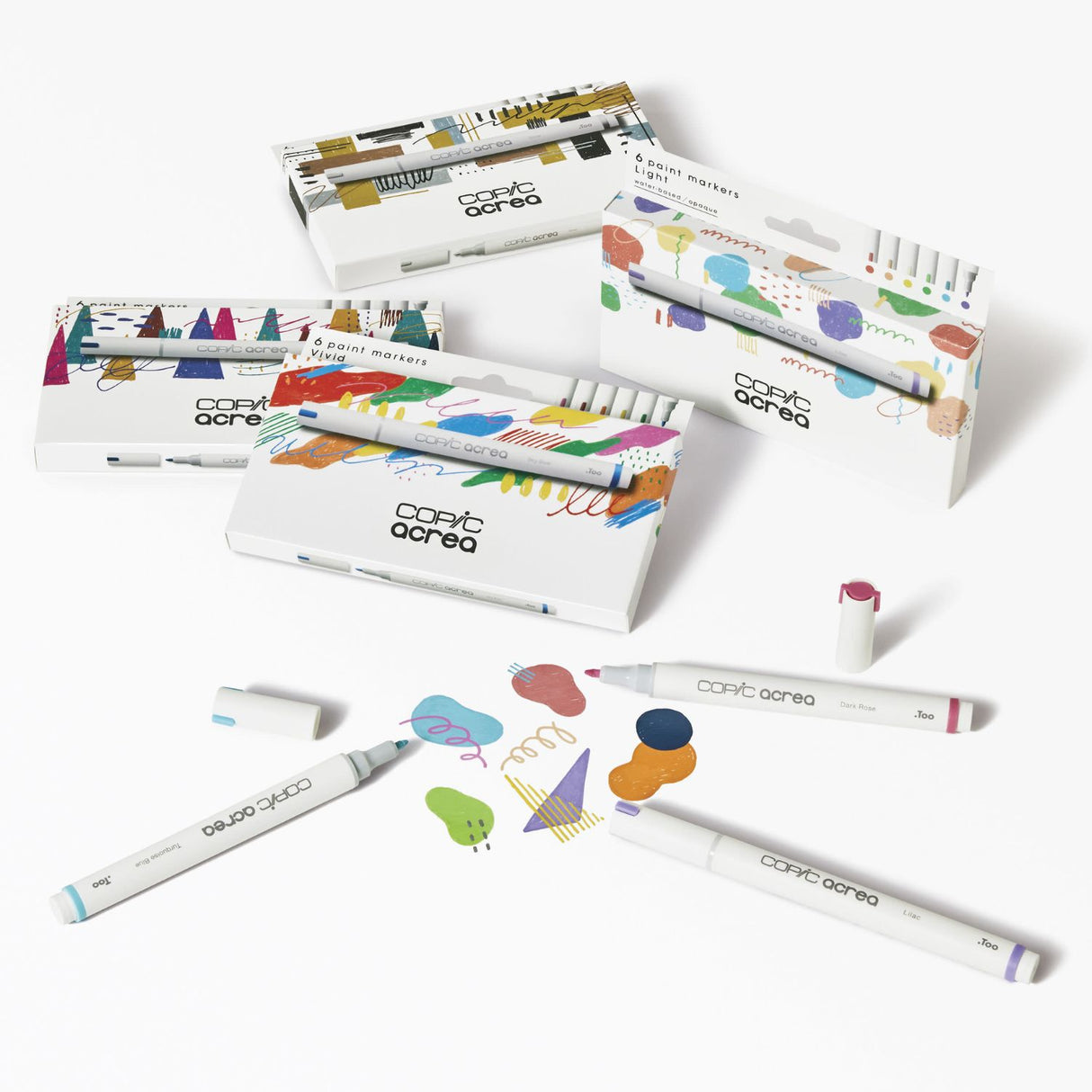 Copic Acrea - Set 6 Marcadores Punta Fina Light