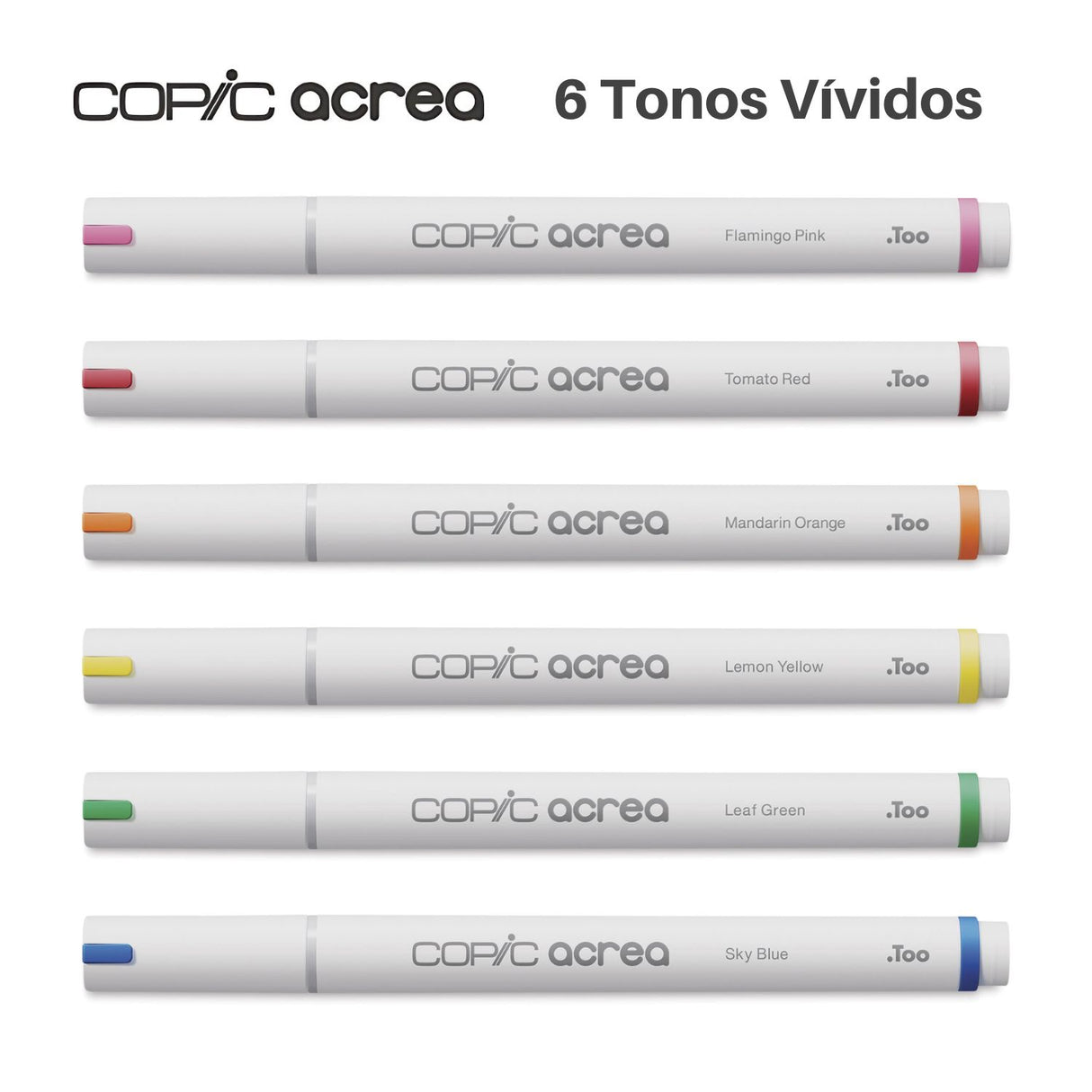 Copic Acrea - Set 6 Marcadores Punta Fina Vivid