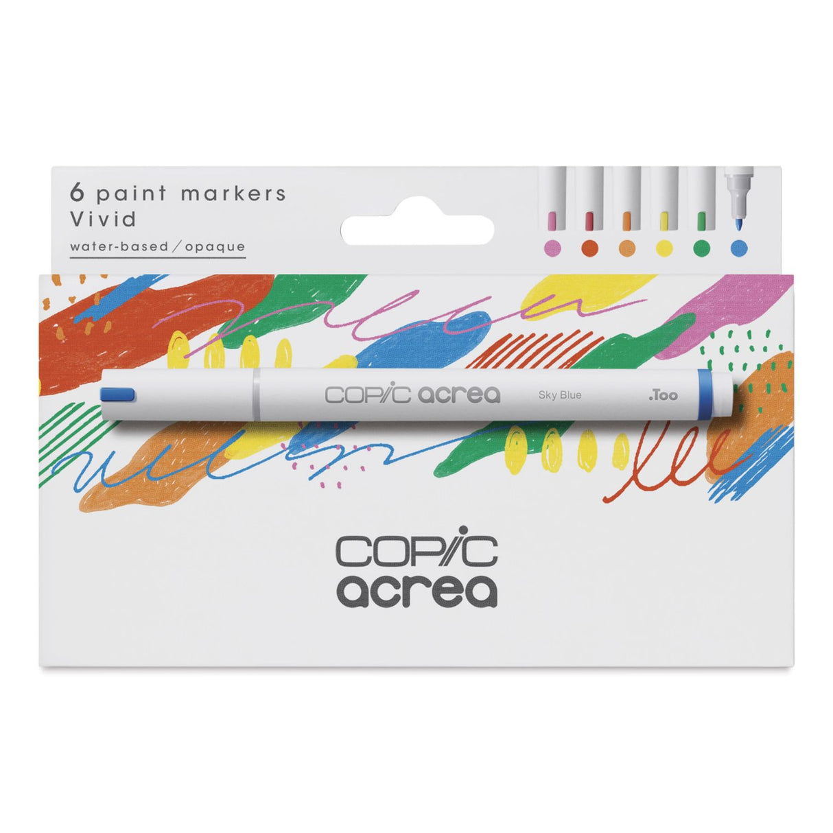 Copic Acrea - Set 6 Marcadores Punta Fina Vivid