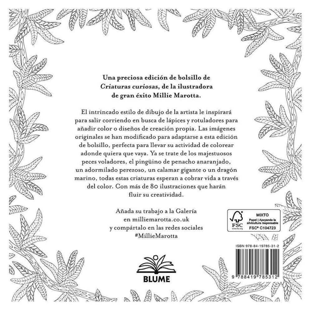 Criaturas Curiosas: Miniaturas para Colorear - Millie Marotta