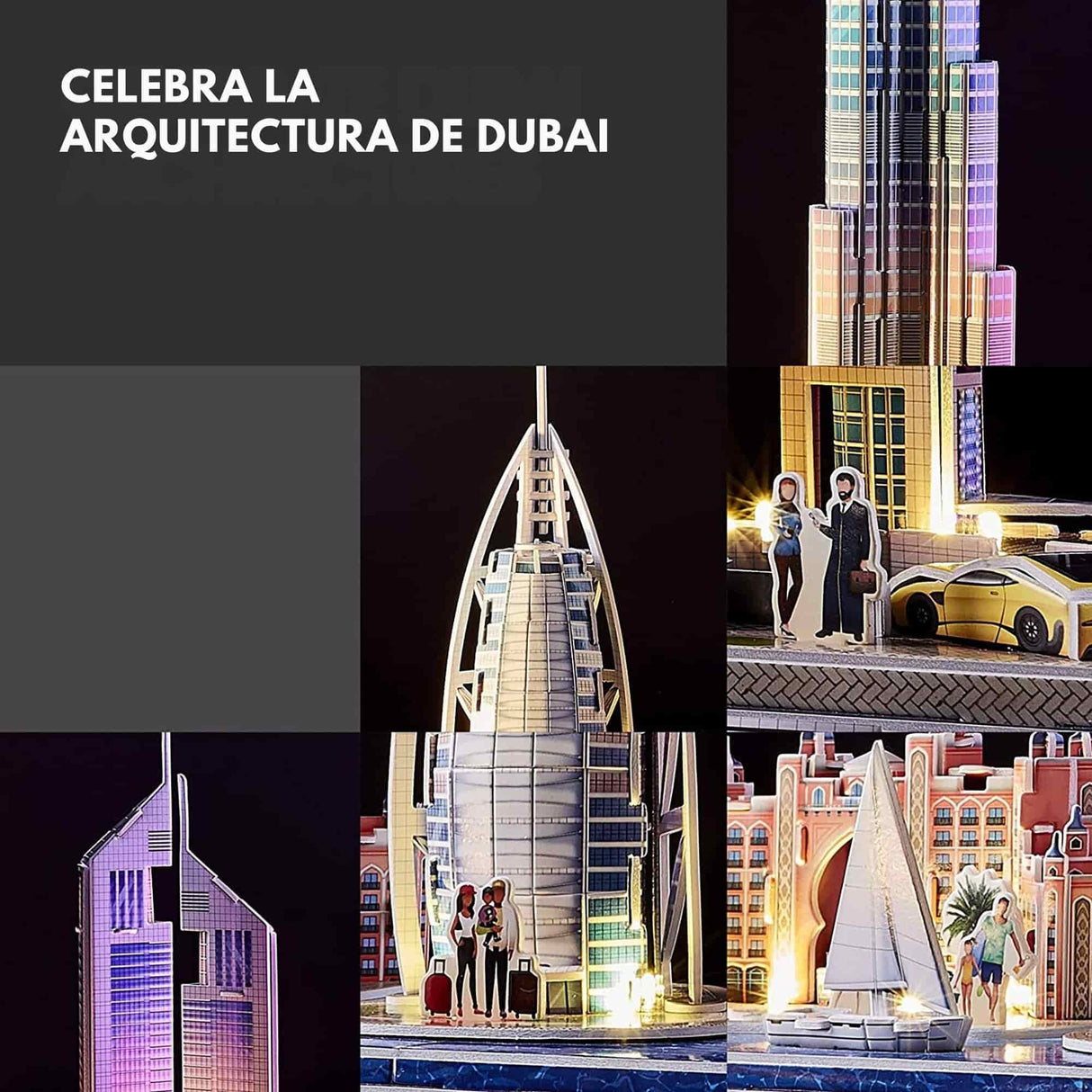 Cubicfun Cityline - Puzzle 3D Dubai LED