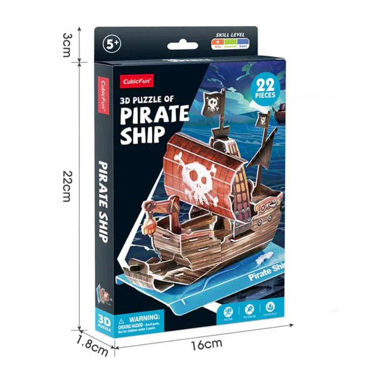 Cubicfun Mini - Puzzle 3D Barco Pirata