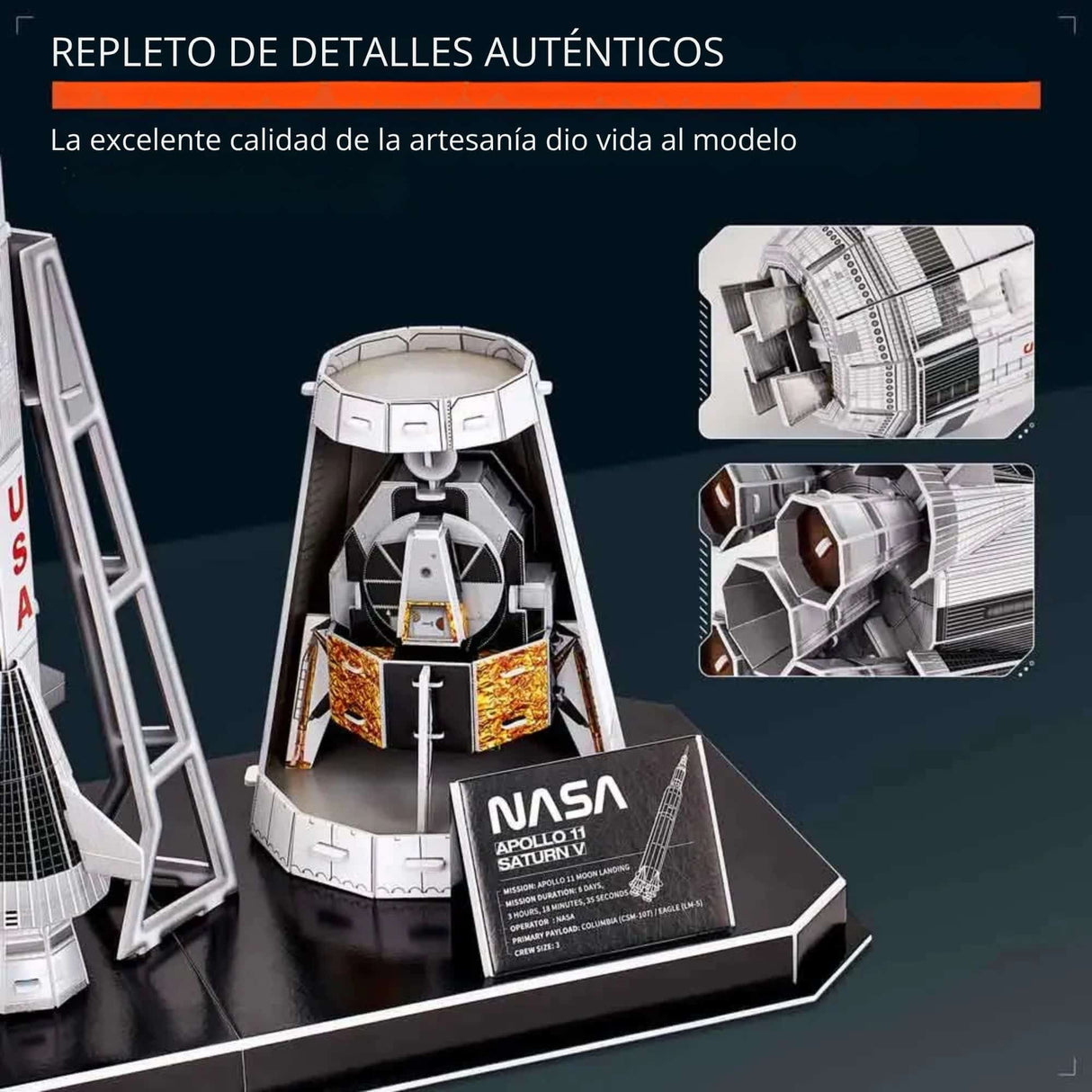 Cubicfun NASA - Puzzle 3D Apollo Saturn V