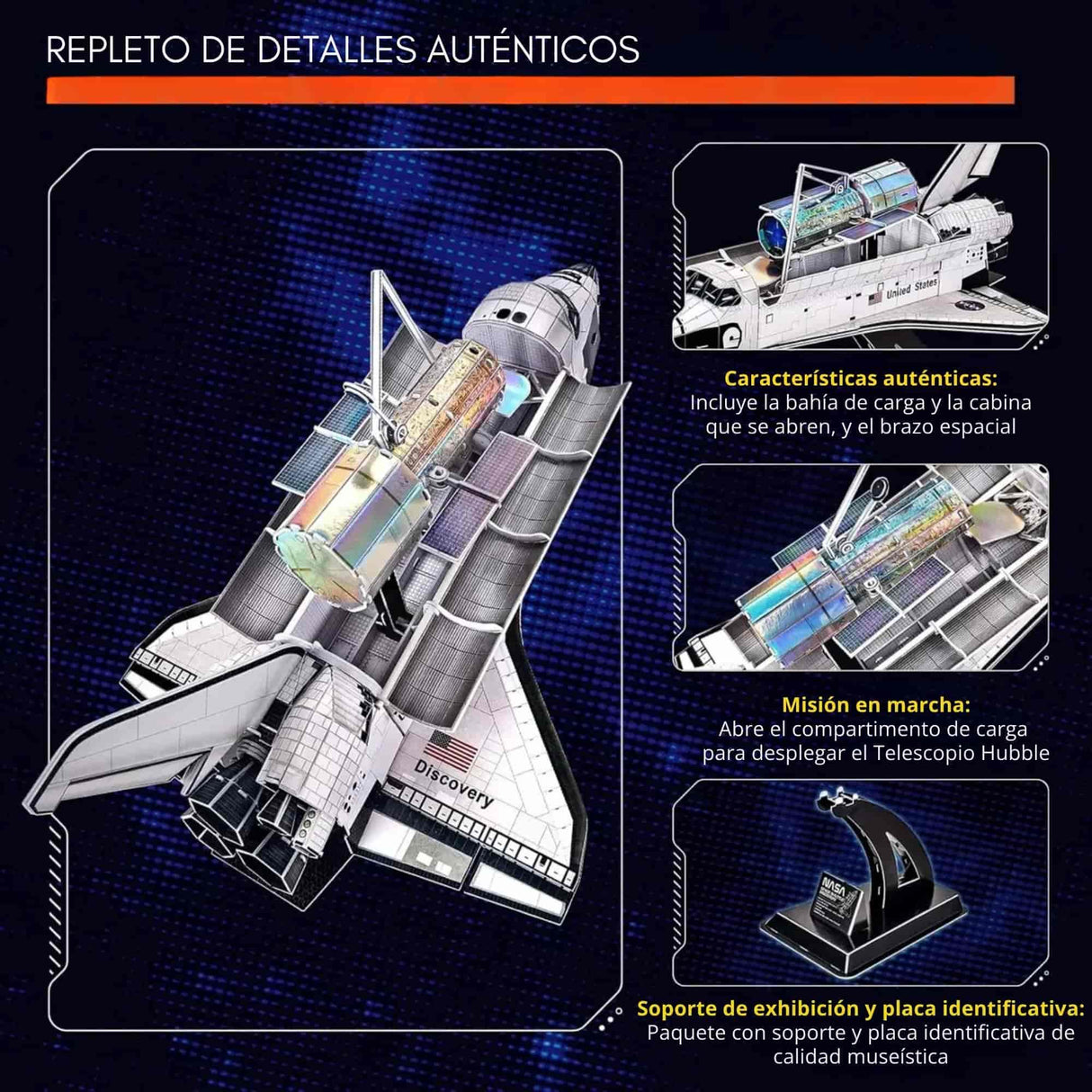 Cubicfun NASA - Puzzle 3D Transbordador Discovery
