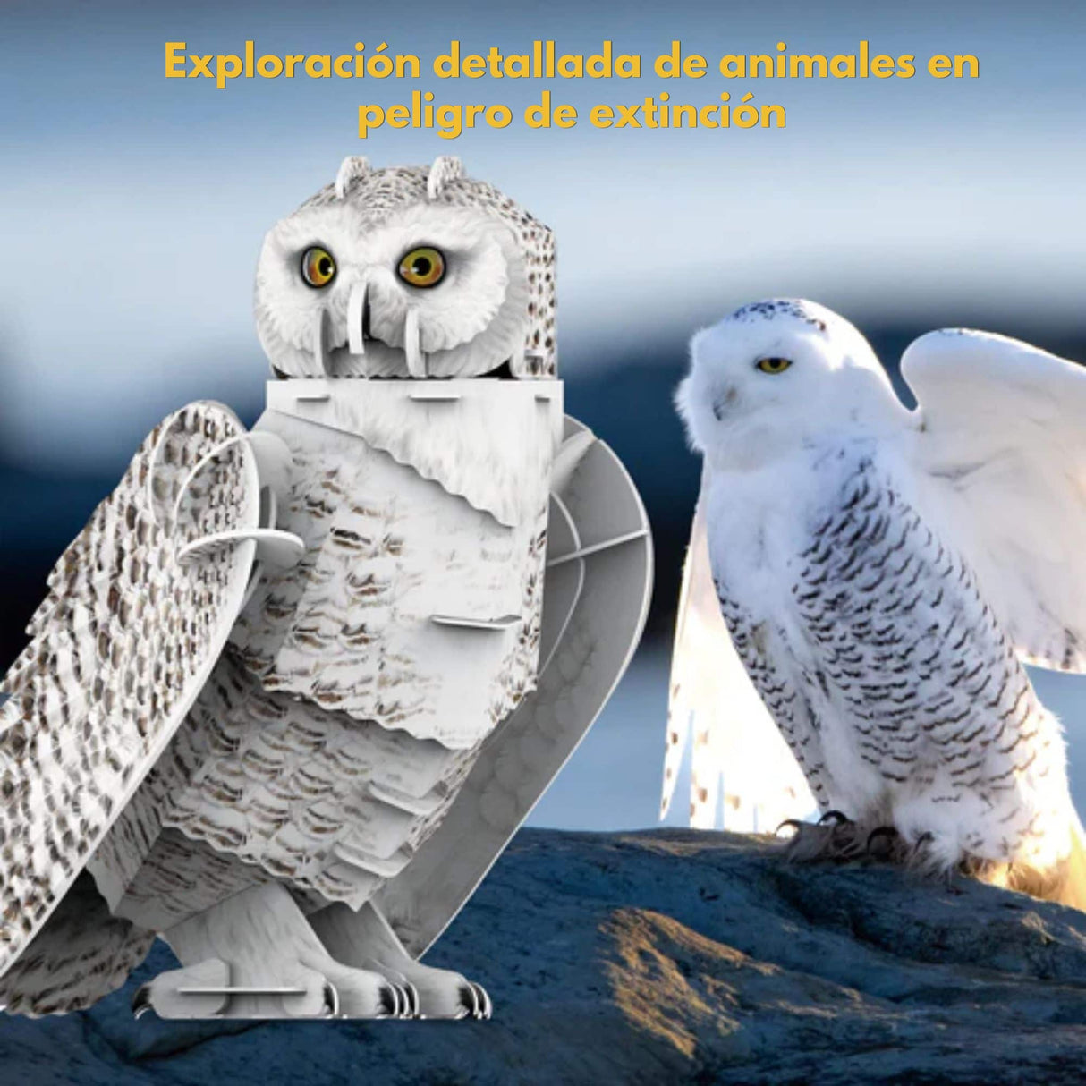Cubicfun National Geographic - Puzzle 3D Animales Buho Nival