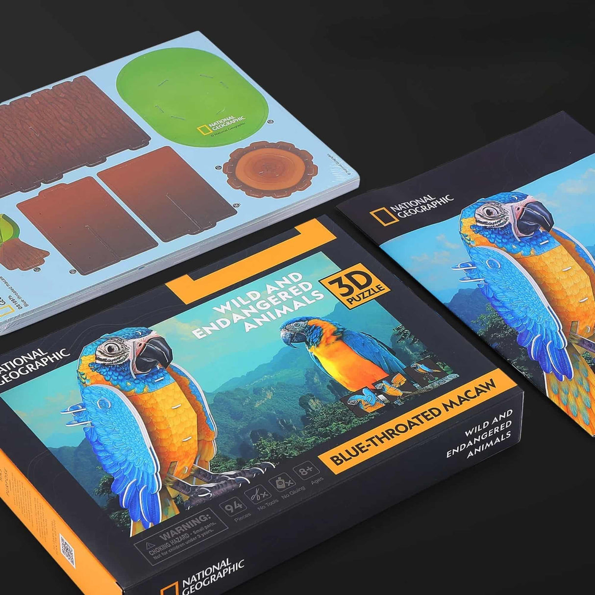 Cubicfun National Geographic - Puzzle 3D Animales Guacamayo Barba Azul