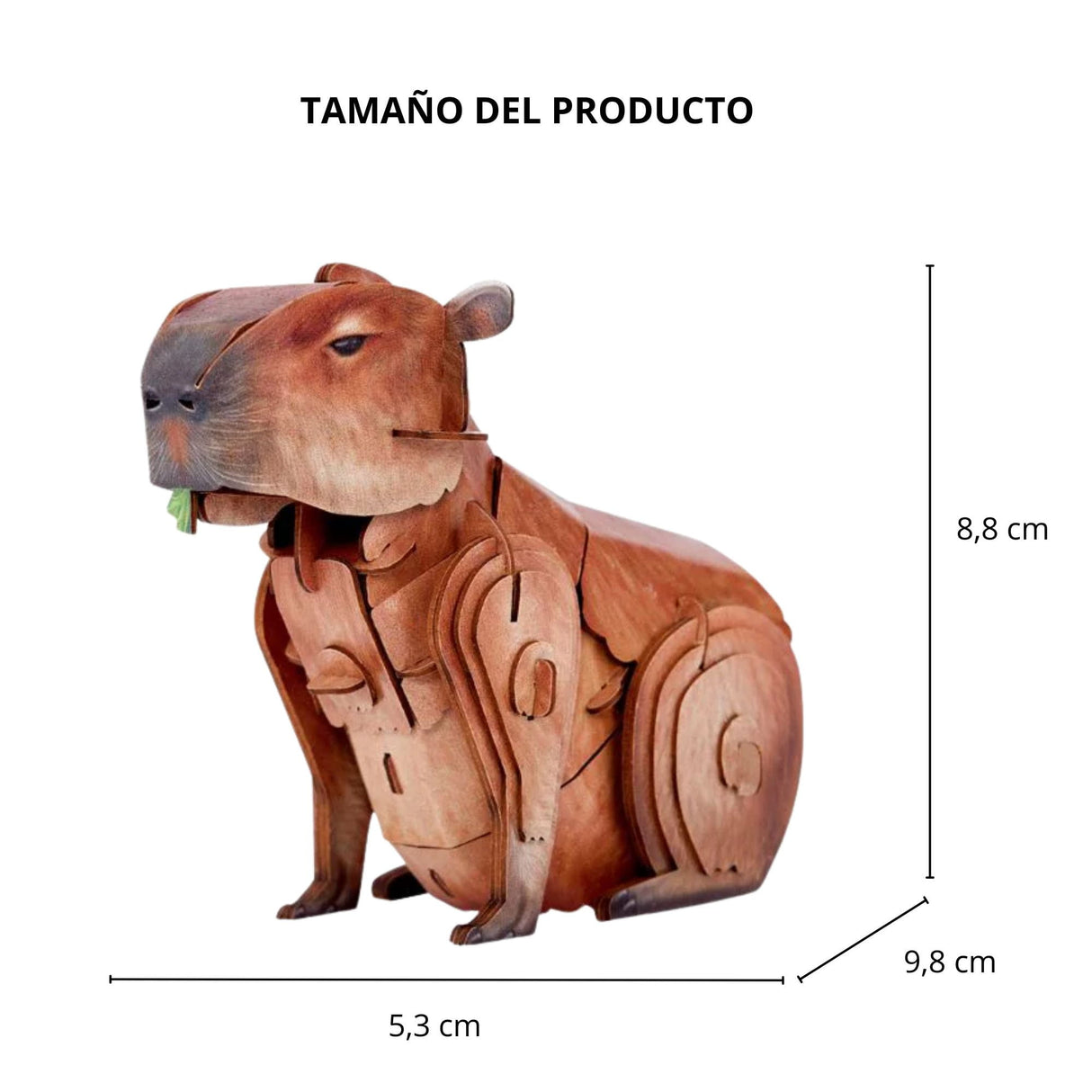 Cubicfun National Geographic - Puzzle 3D Animales Salvajes Capibara