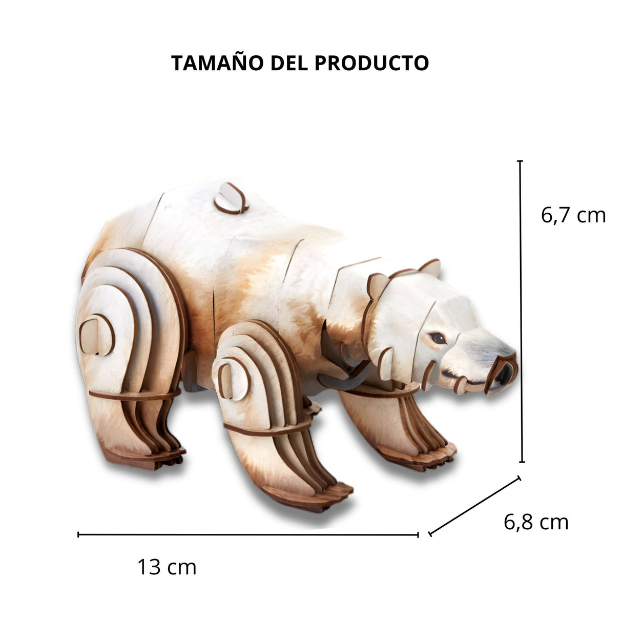 Cubicfun National Geographic - Puzzle 3D Animales Salvajes Oso Polar