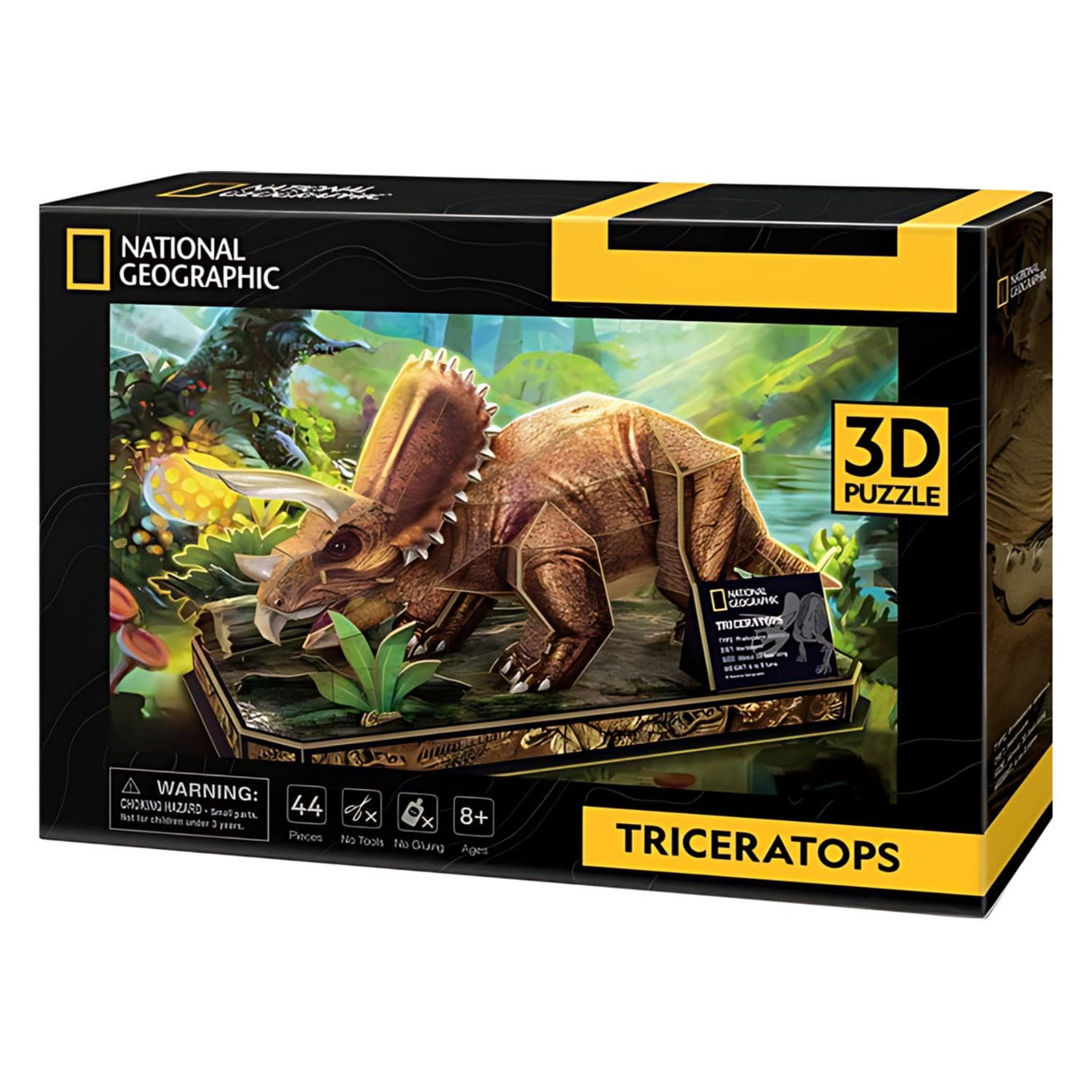 Cubicfun National Geographic - Puzzle 3D Dinosaurio Triceratops
