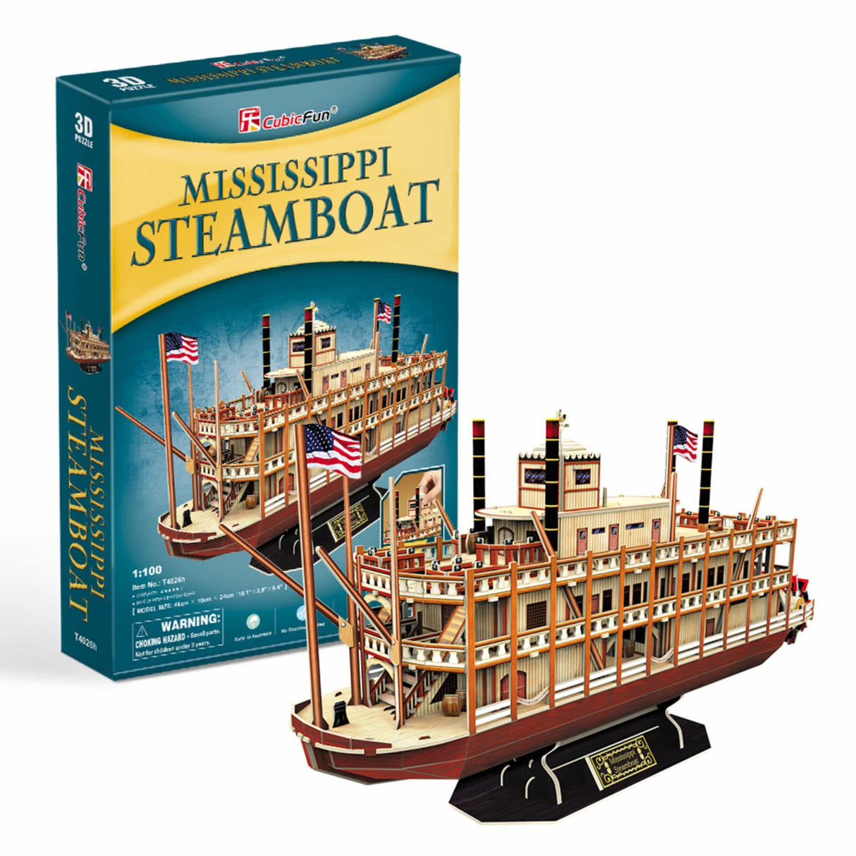 Cubicfun - Puzzle 3D Barco Mississippi Steamboat