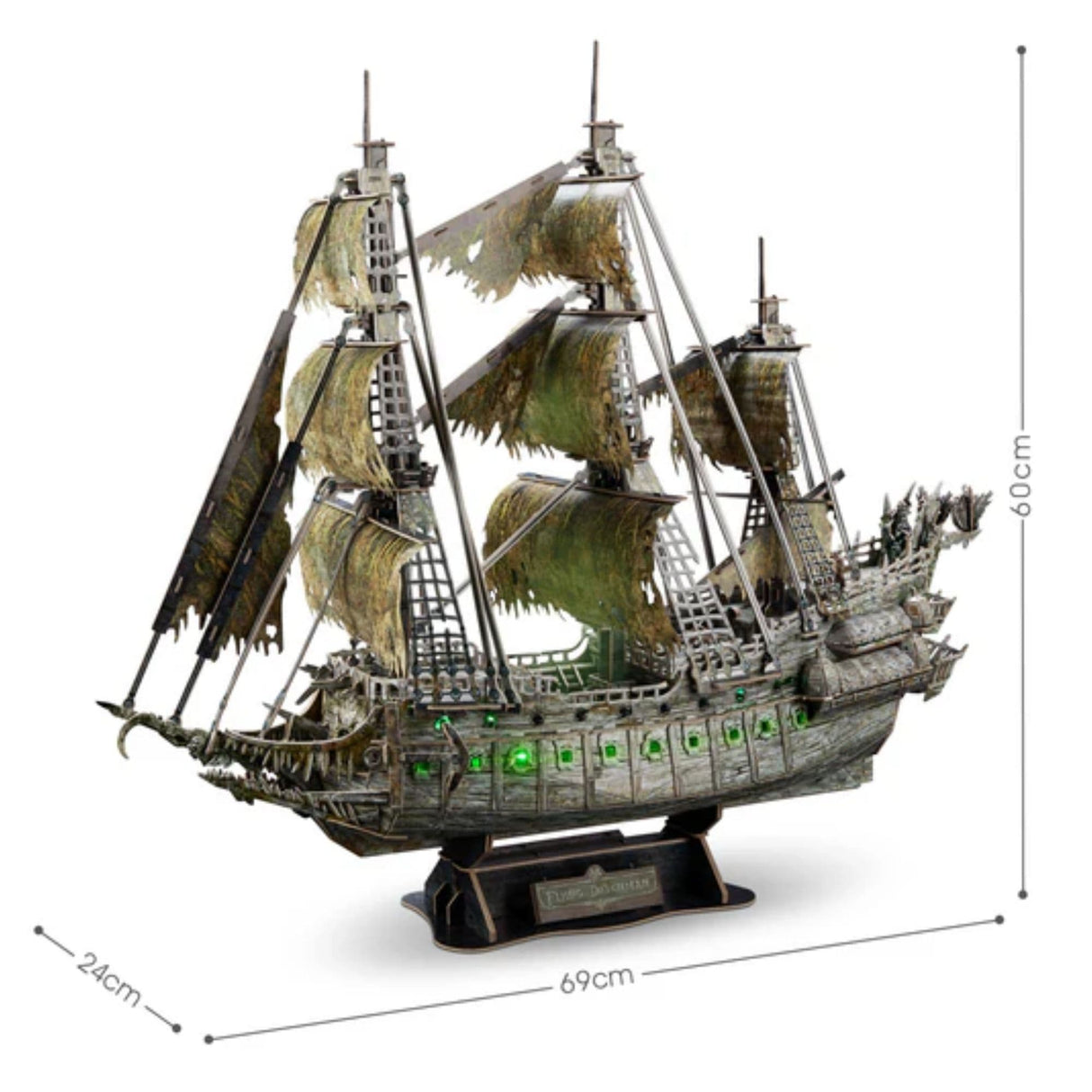 Cubicfun - Puzzle 3D Barco Pirata Flying Dutchman LED