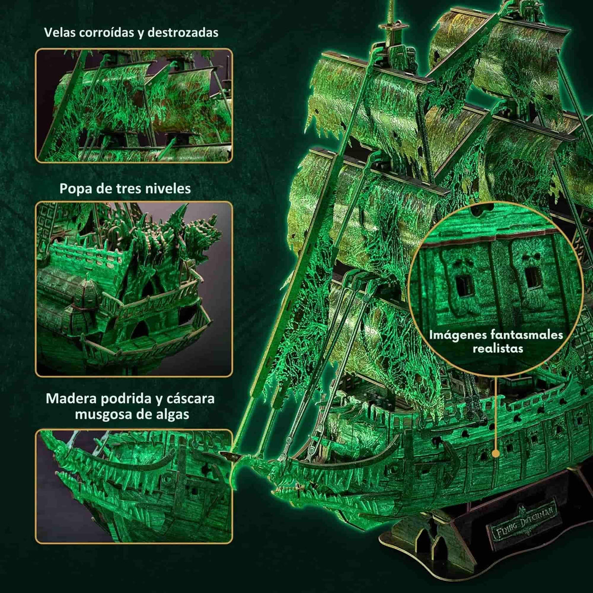 Cubicfun - Puzzle 3D Barco Pirata Flying Dutchman