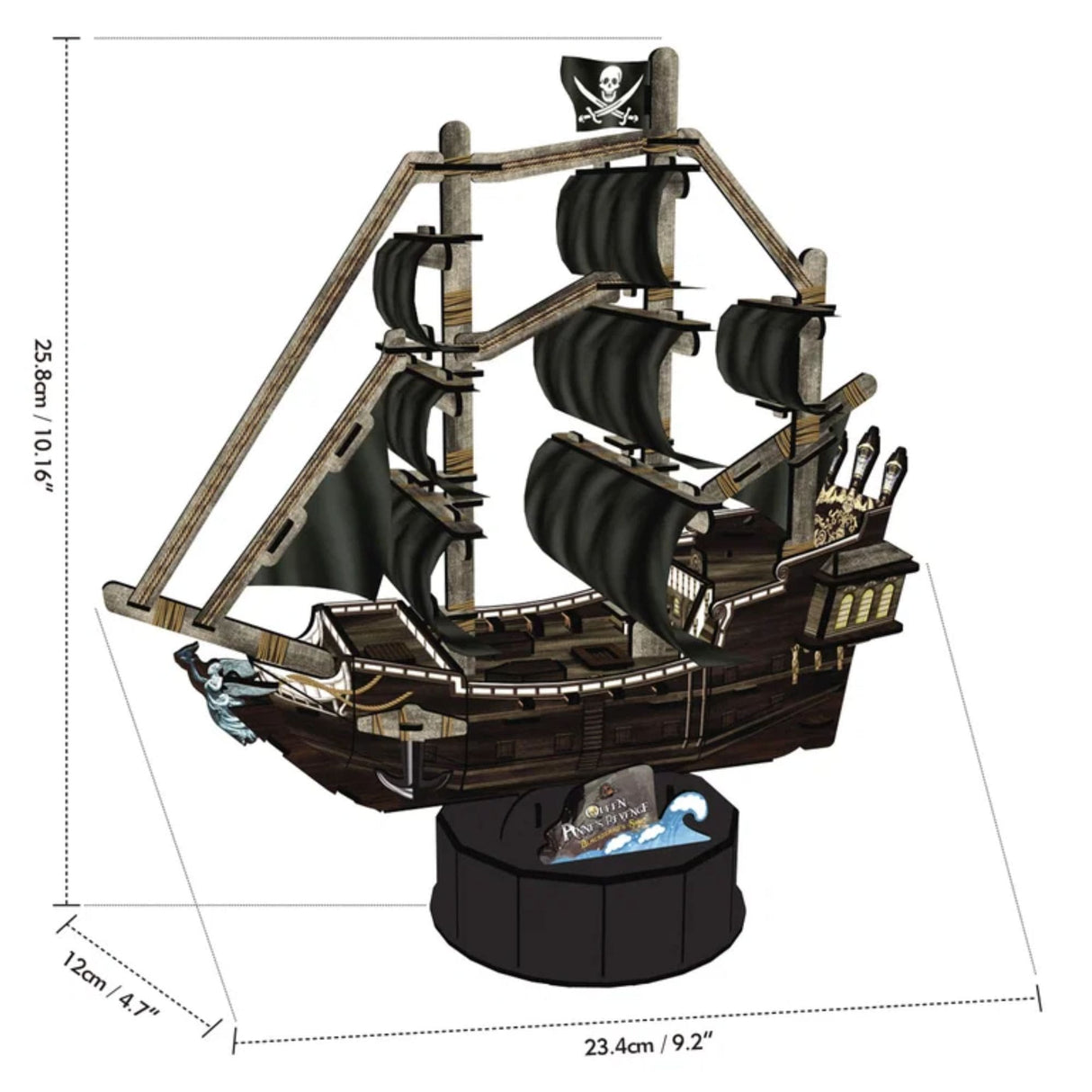 Cubicfun - Puzzle 3D Barco Pirata Queen Anne's Revenge Mini