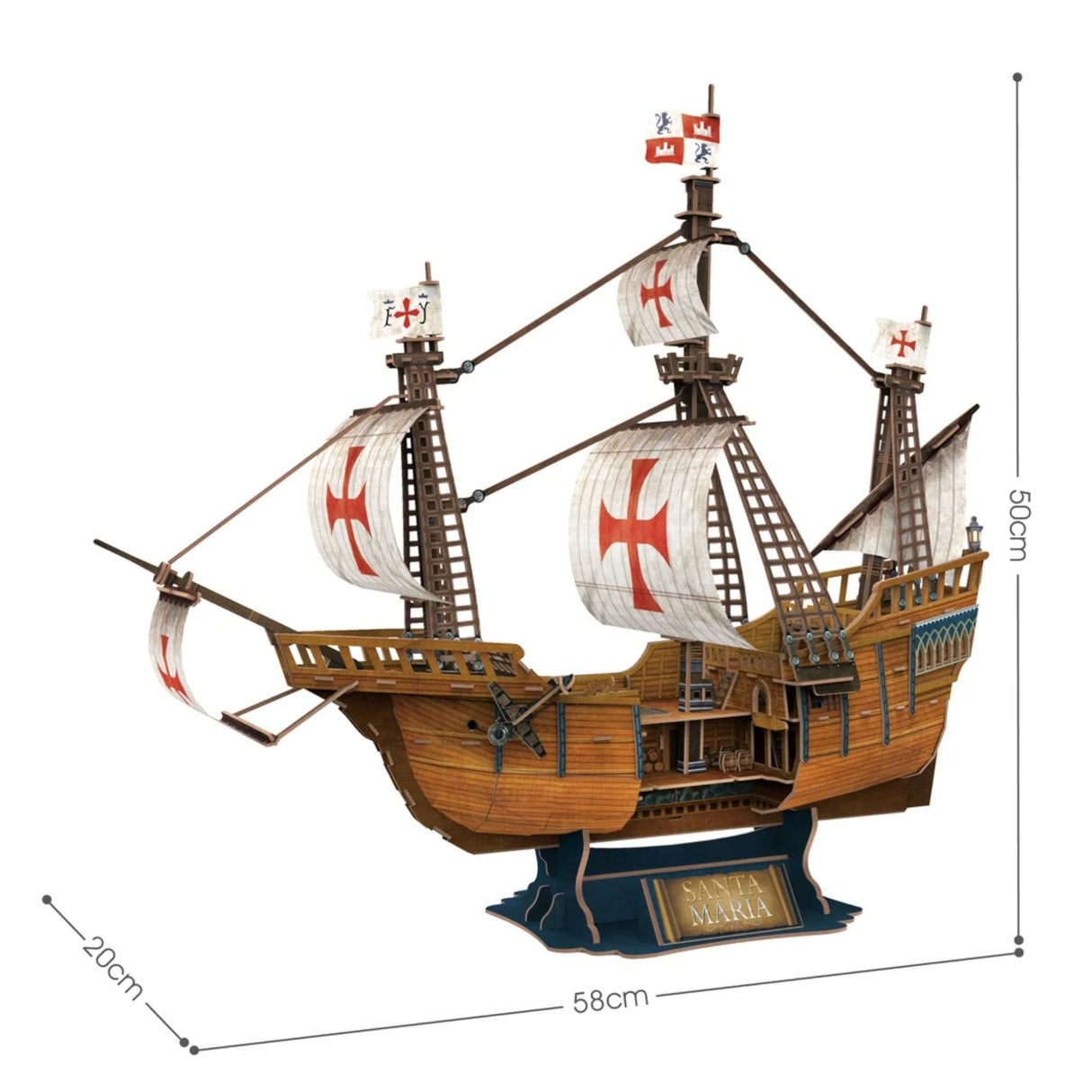 Cubicfun - Puzzle 3D Barco Santa Maria