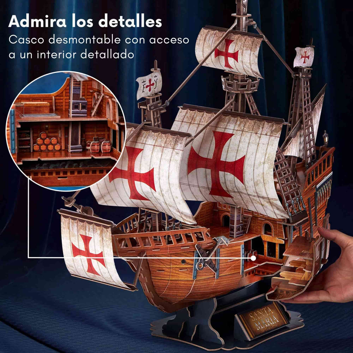 Cubicfun - Puzzle 3D Barco Santa Maria