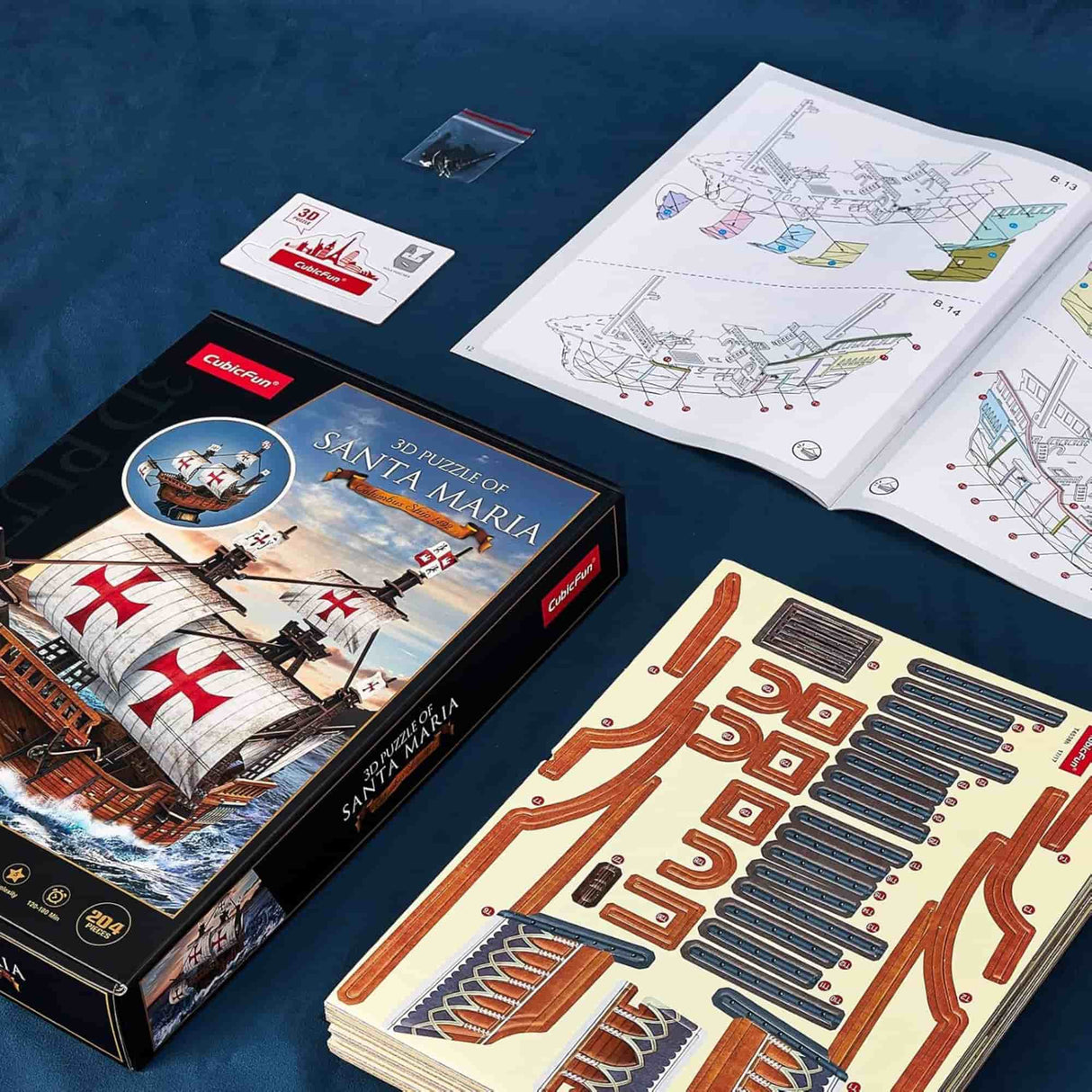 Cubicfun - Puzzle 3D Barco Santa Maria