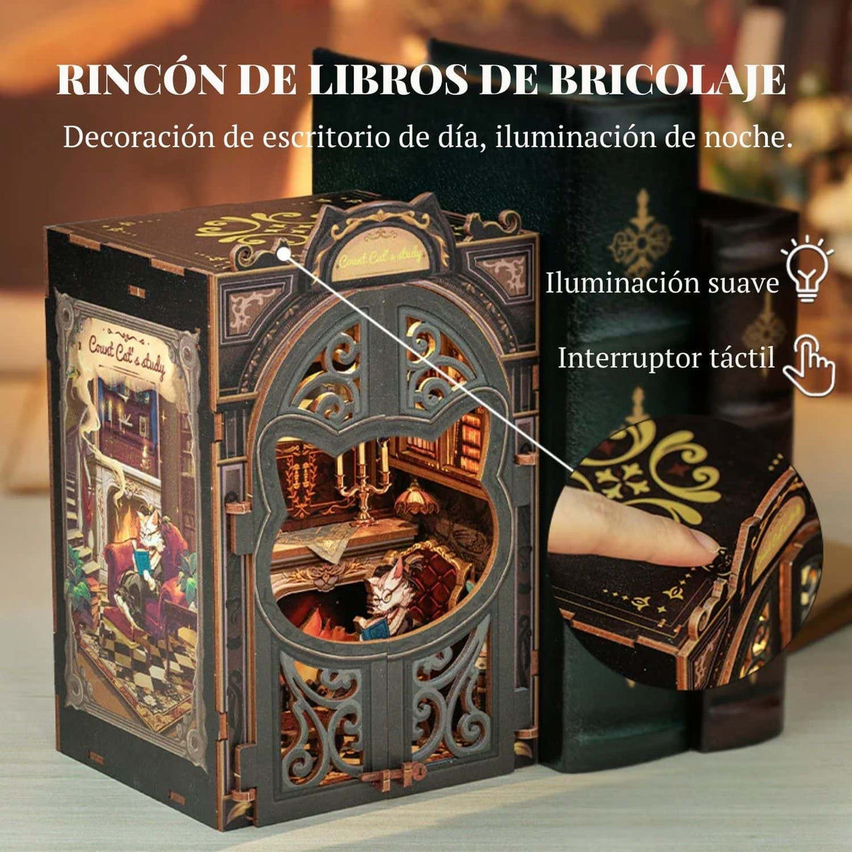 Cutebee - Separador de Libros Count Cat's Study SD03B