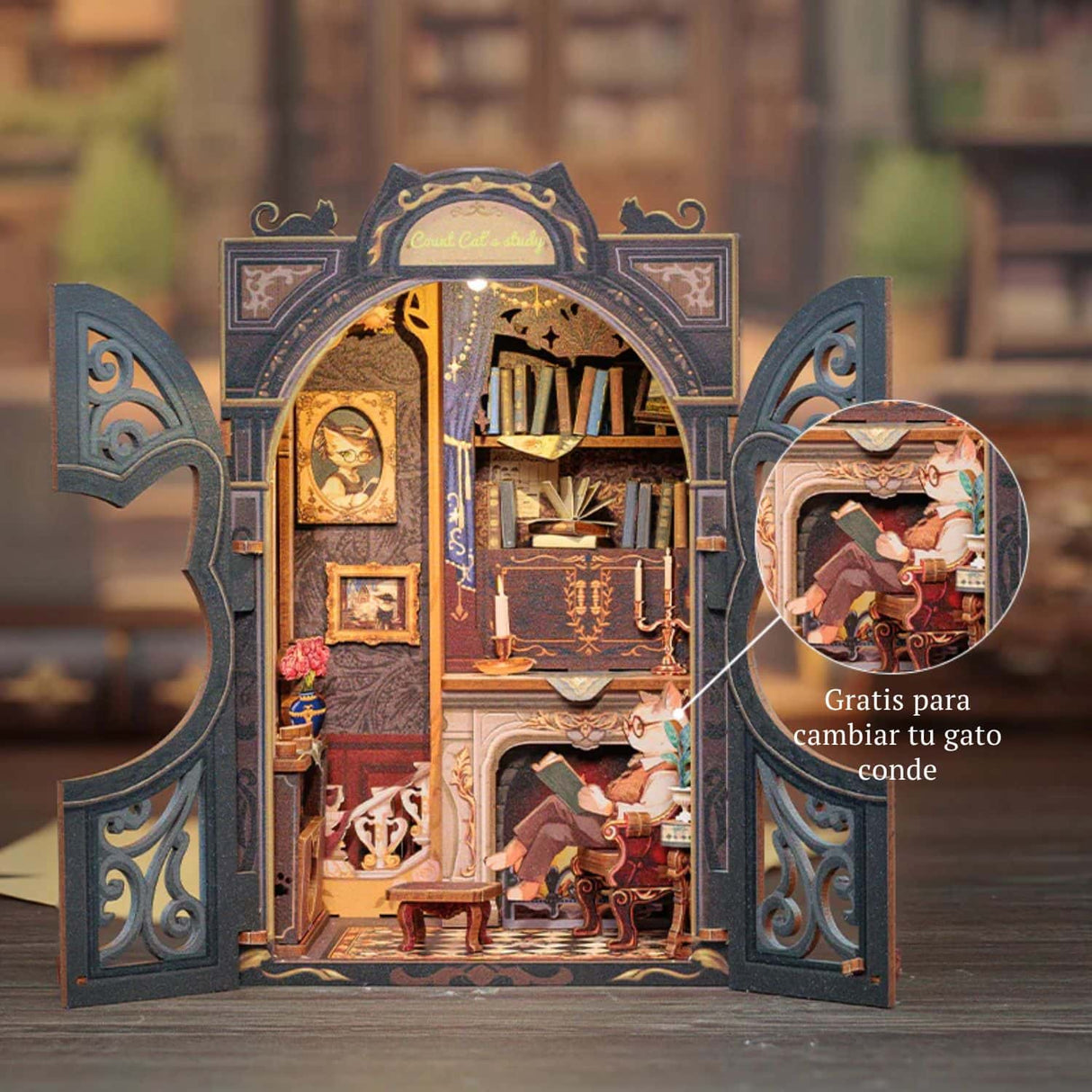 Cutebee - Separador de Libros Count Cat's Study SD03B