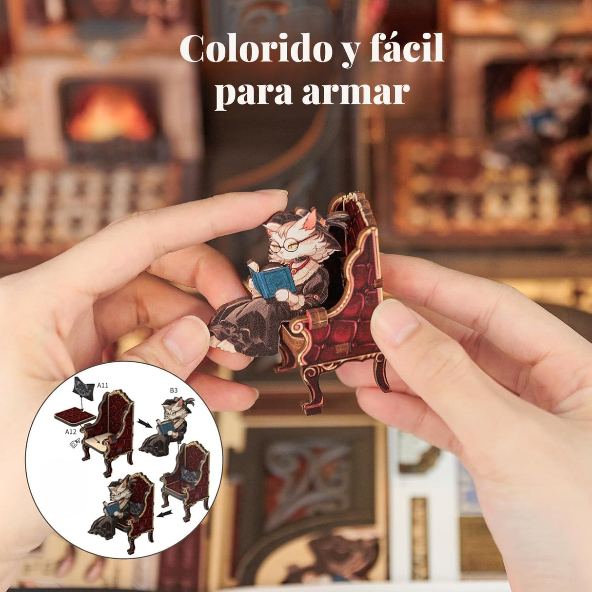 Cutebee - Separador de Libros Count Cat's Study SD03B