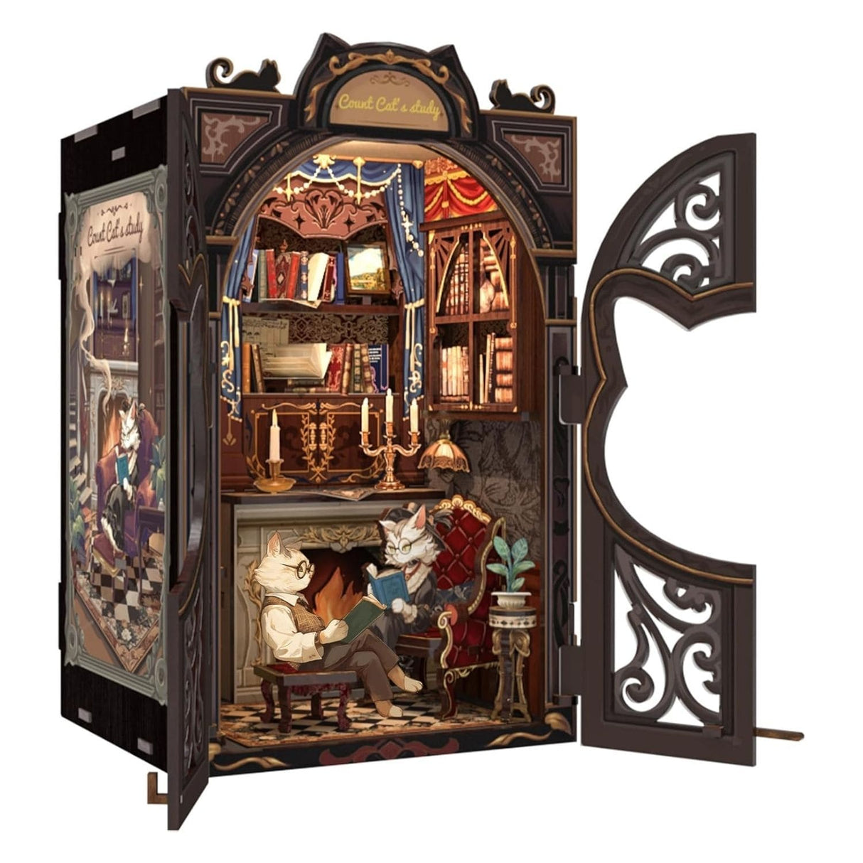 Cutebee - Separador de Libros Count Cat's Study SD03B