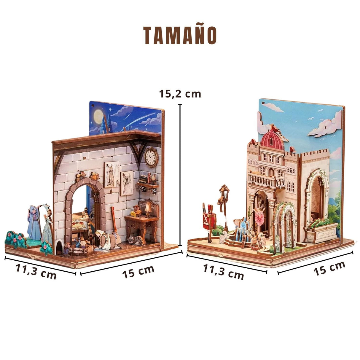 Cutebee - Separador de Libros Fairy Town Bookend IFT01