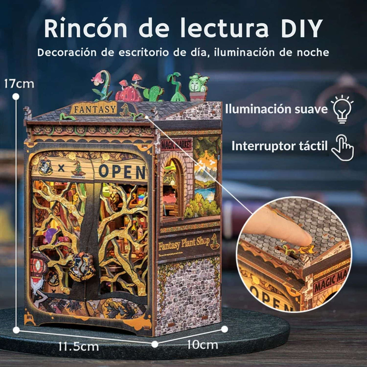 Cutebee - Separador de Libros Fantasy Plant Shop MF03B