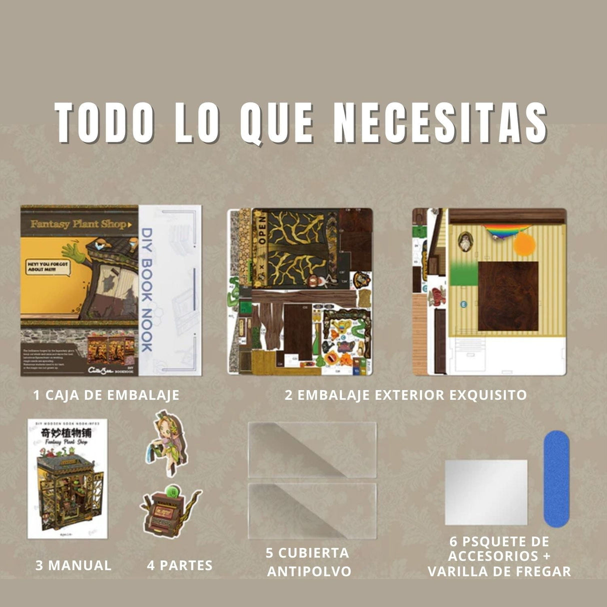 Cutebee - Separador de Libros Fantasy Plant Shop MF03B