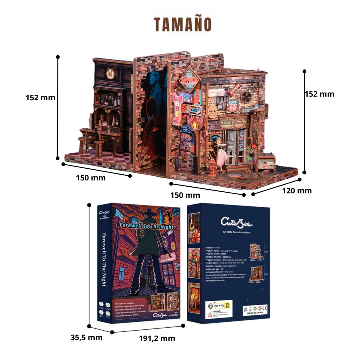 Cutebee - Separador de Libros Farewell To The Night IBN02