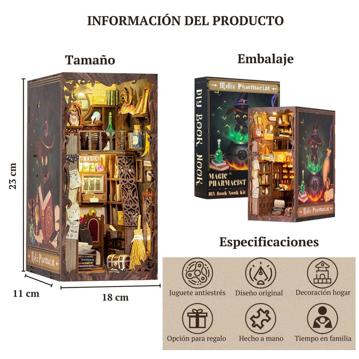 Cutebee - Separador de Libros Magic Pharmacist SZ05B