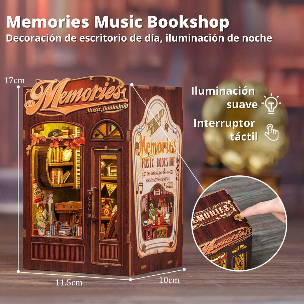 Cutebee - Separador de Libros Memories Music Bookshop SD04B