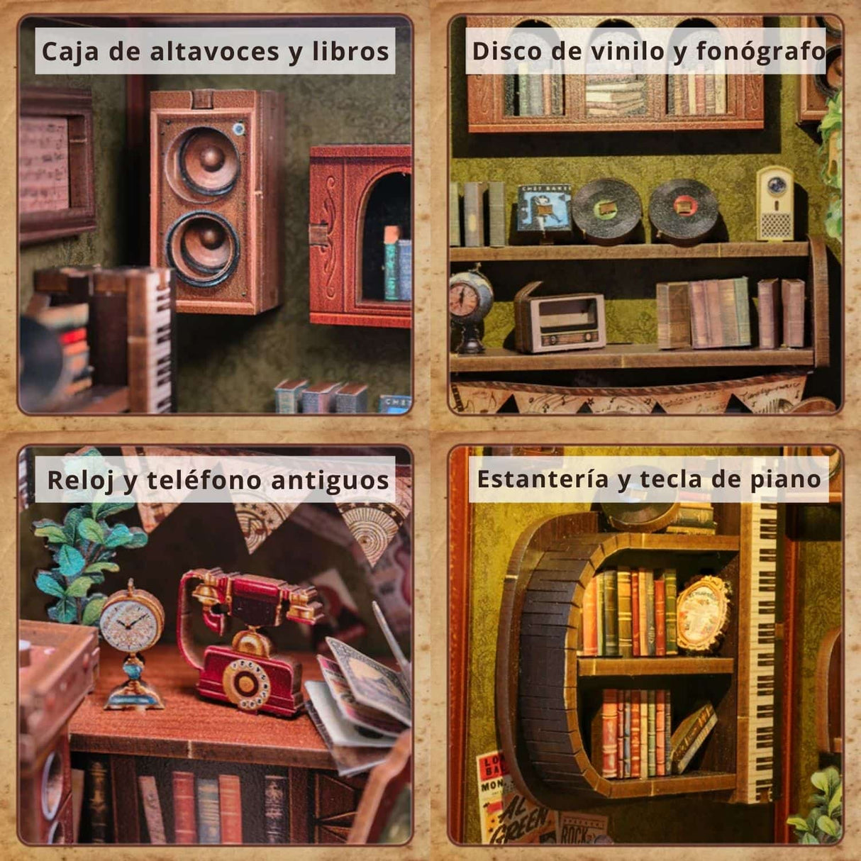 Cutebee - Separador de Libros Memories Music Bookshop SD04B