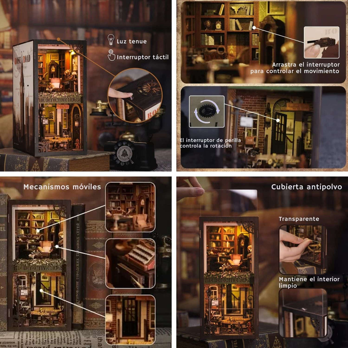 Cutebee - Separador de Libros Rose Detective Agency SZ02B