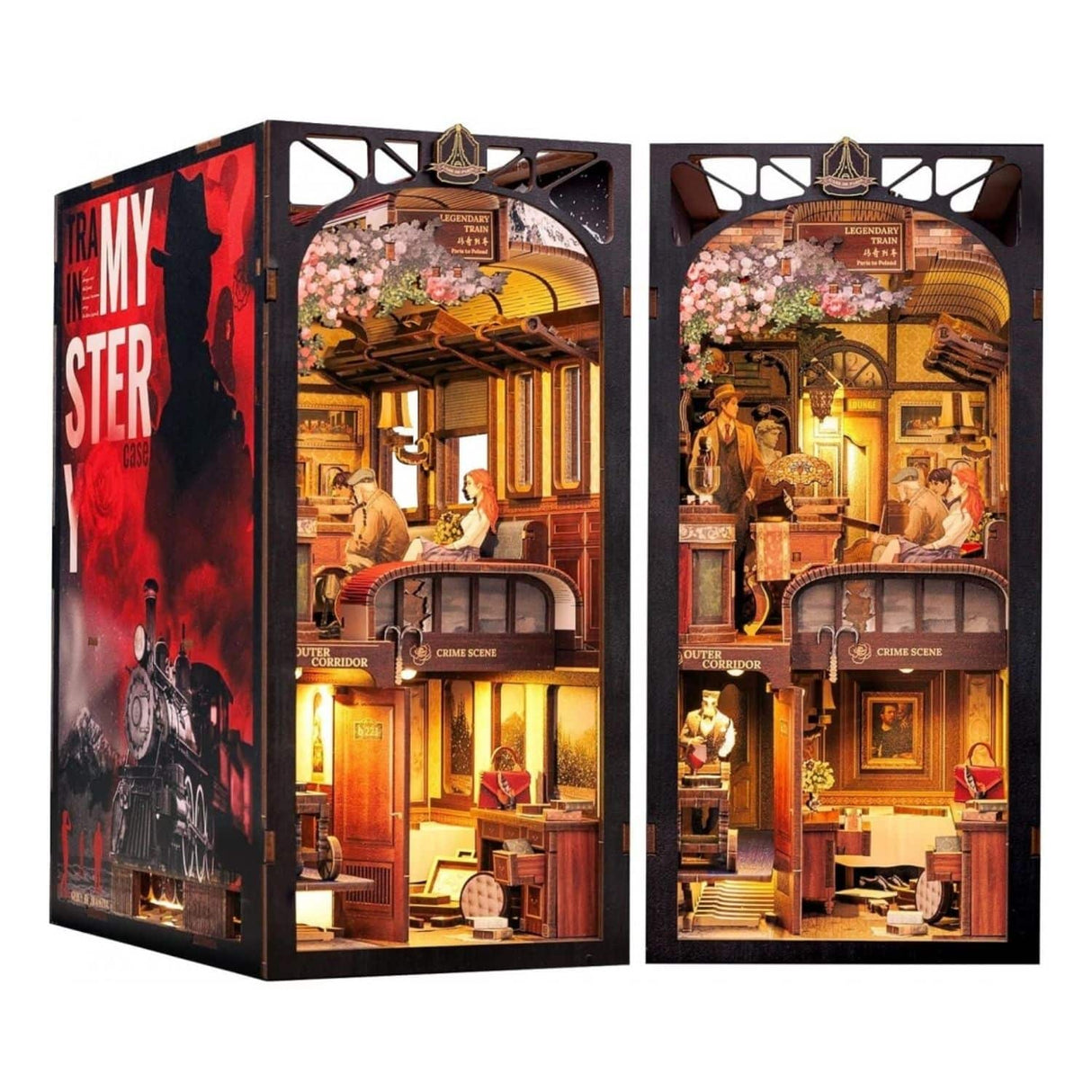 Cutebee - Separador de Libros Train Mystery Case BN01B