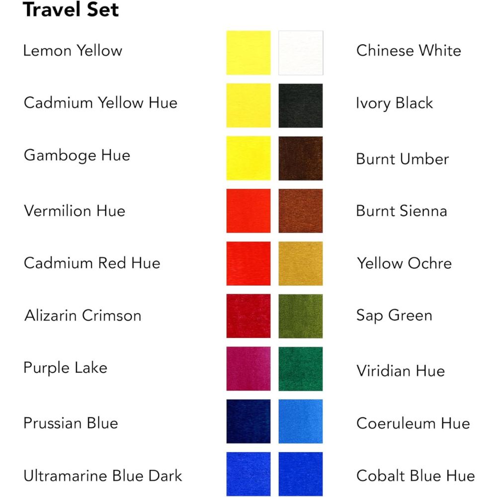 Daler Rowney Aquafine - Set 18 Acuarelas Travel