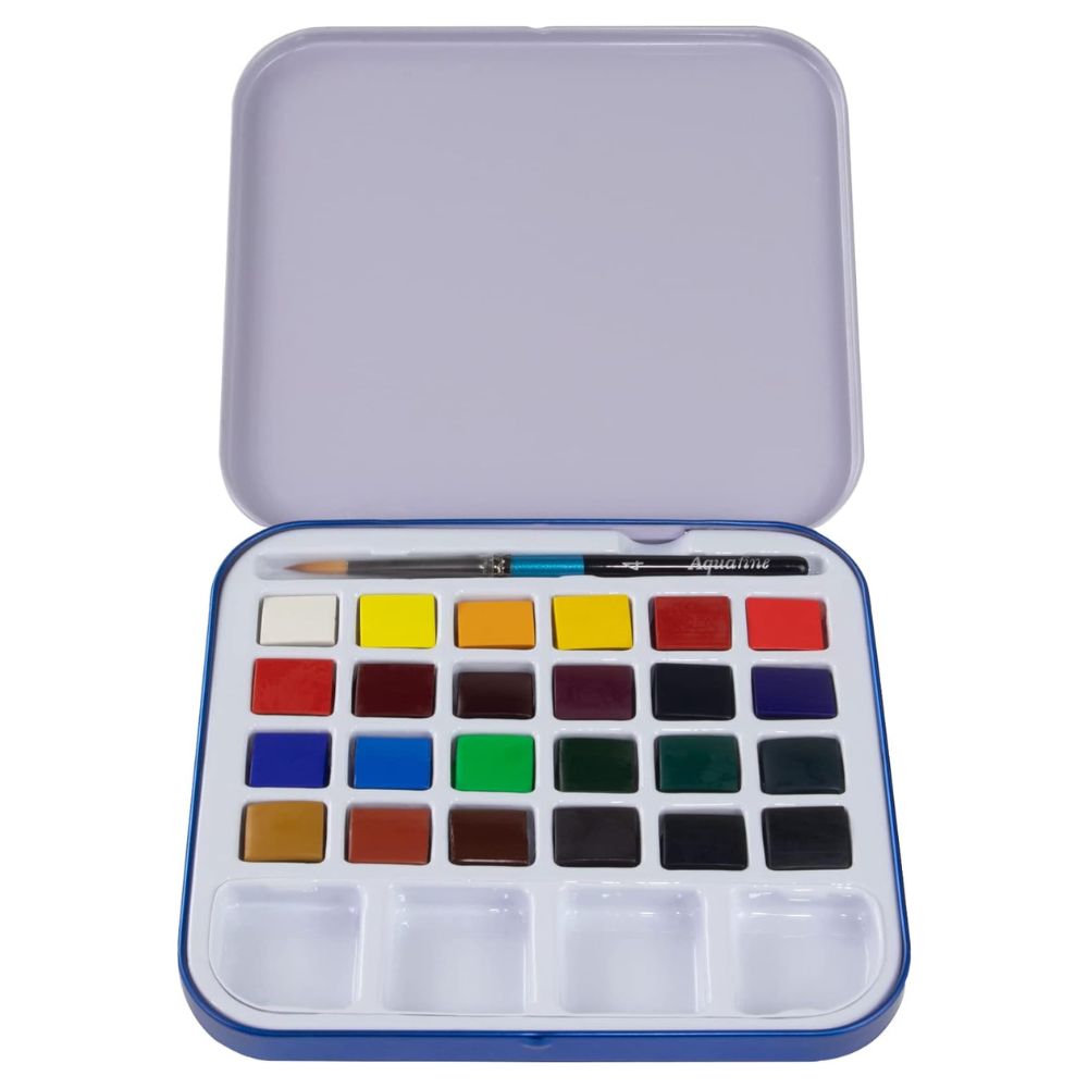 Daler Rowney Aquafine - Set 24 Acuarelas Travel