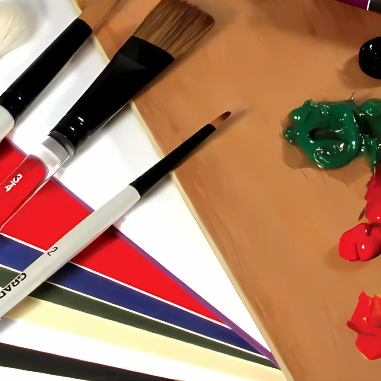 Daler Rowney Graduate - Pinceles Round Cerda Mango Largo